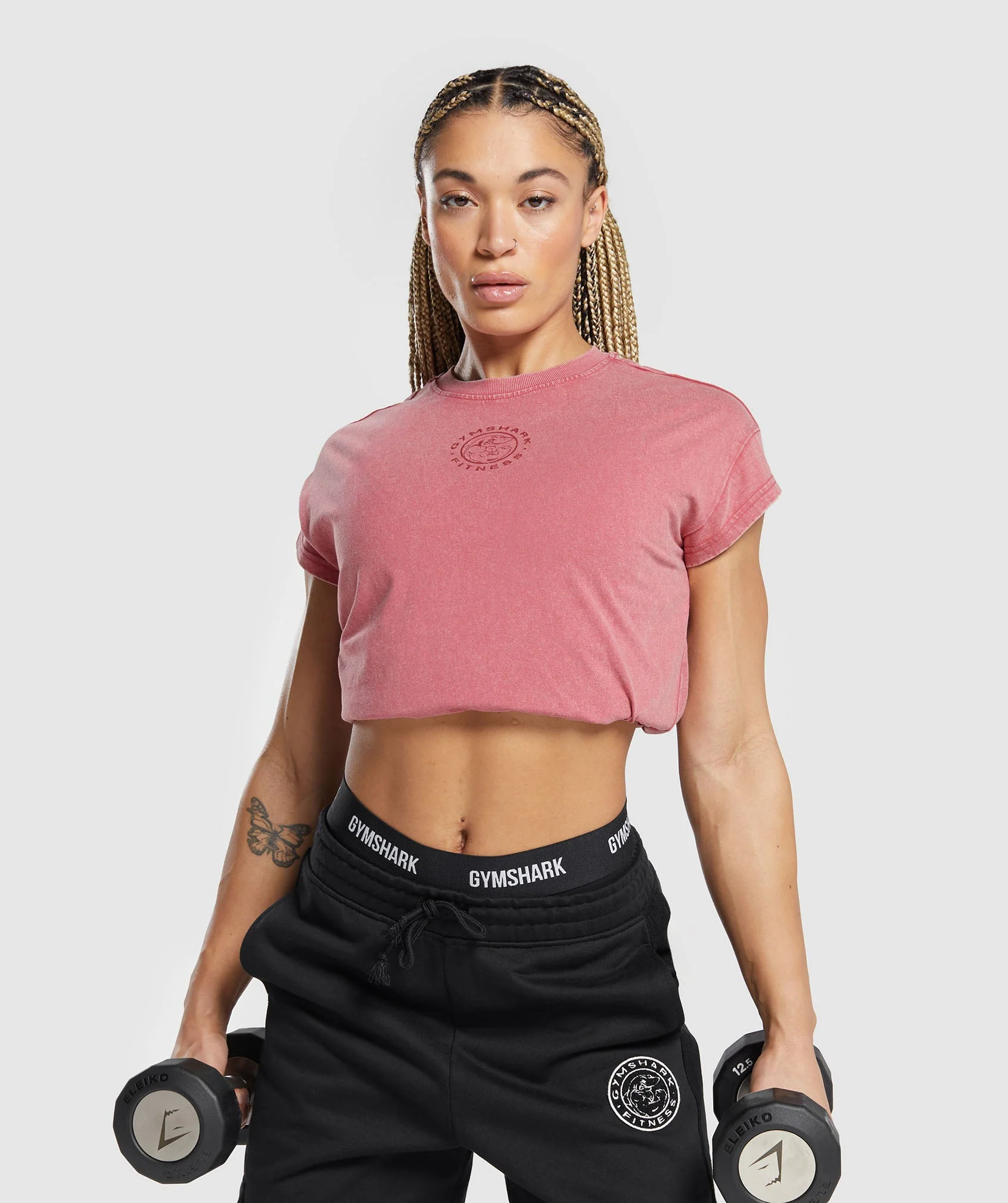 Gymshark Legacy Washed Oversized T-Shirt - Vintage Pink - Image 3