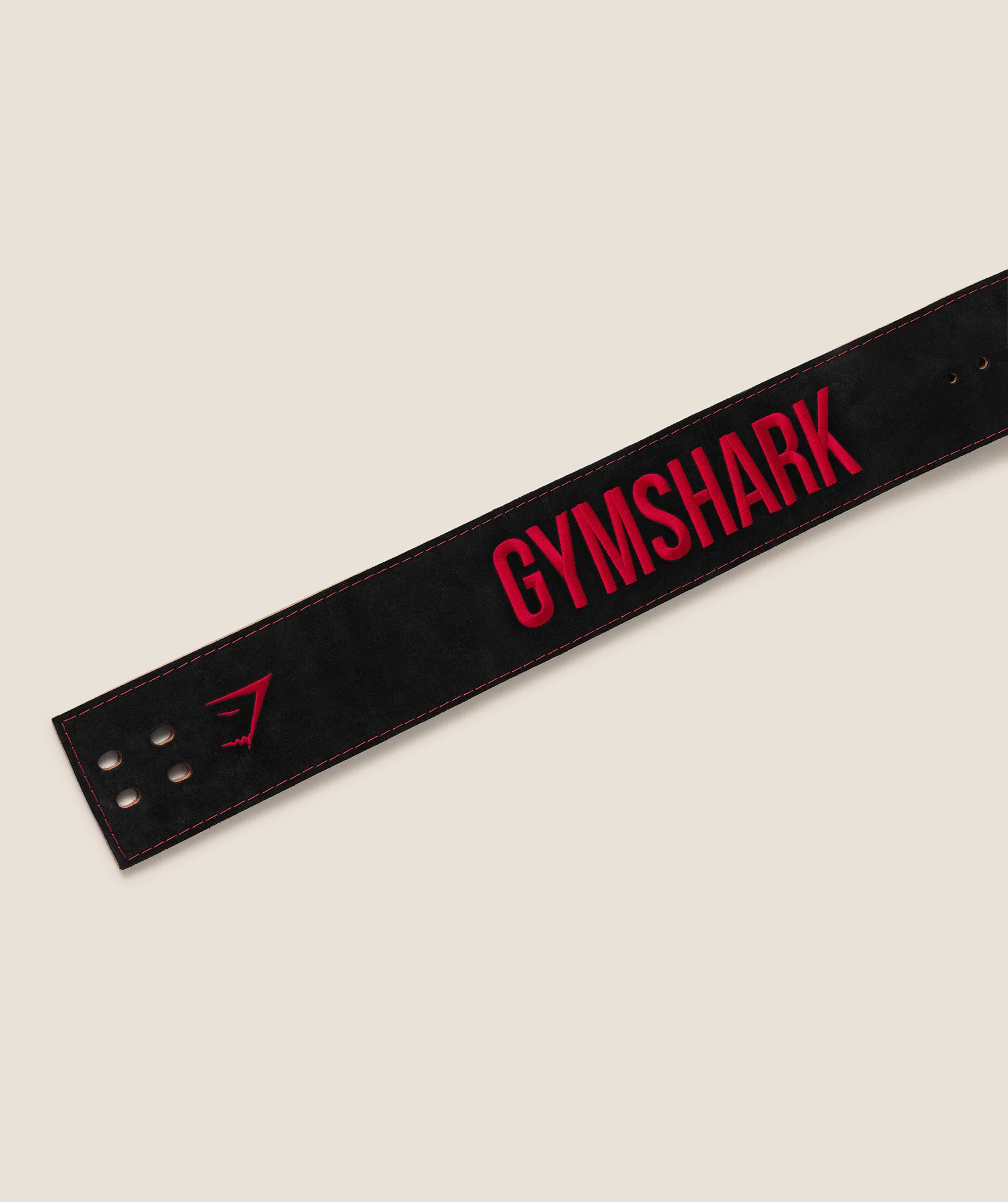 Gymshark Lever Lifting Belt - Black/Carmine Red - Image 2