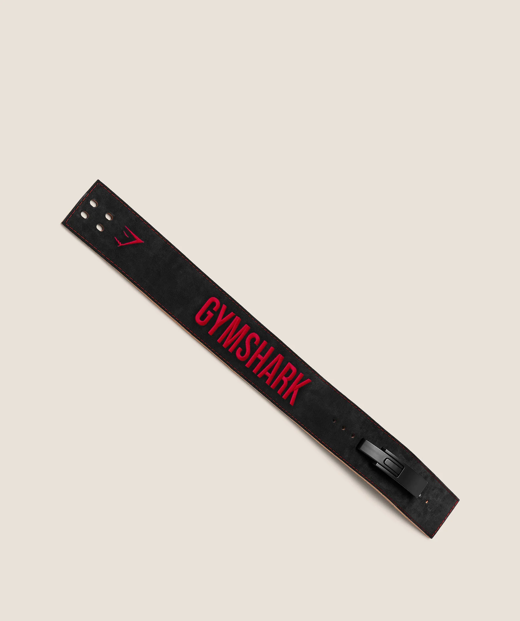 Gymshark Lever Lifting Belt - Black/Carmine Red - Image 3