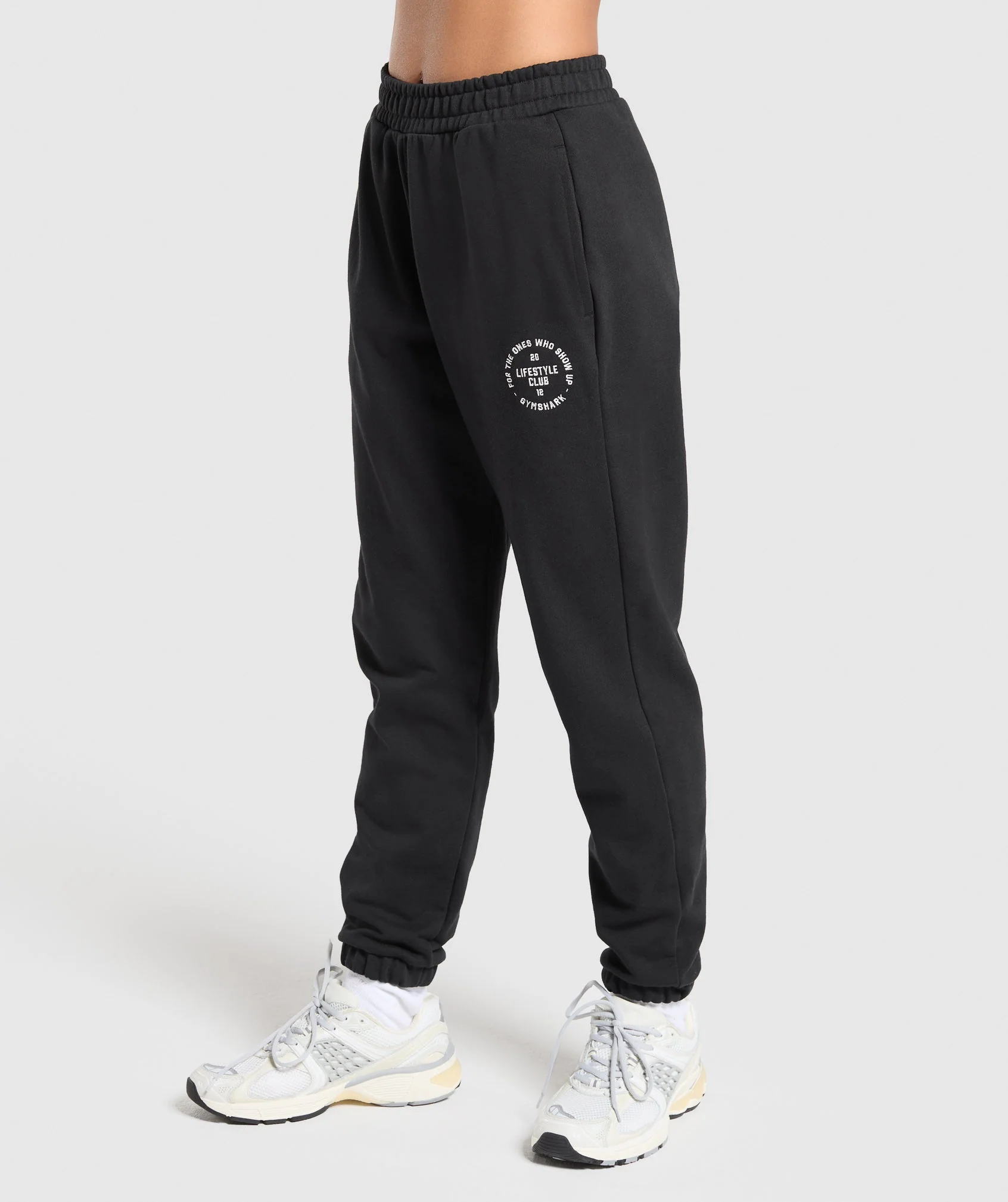 Gymshark Lifestyle Club Graphic Joggers - Black - Image 3