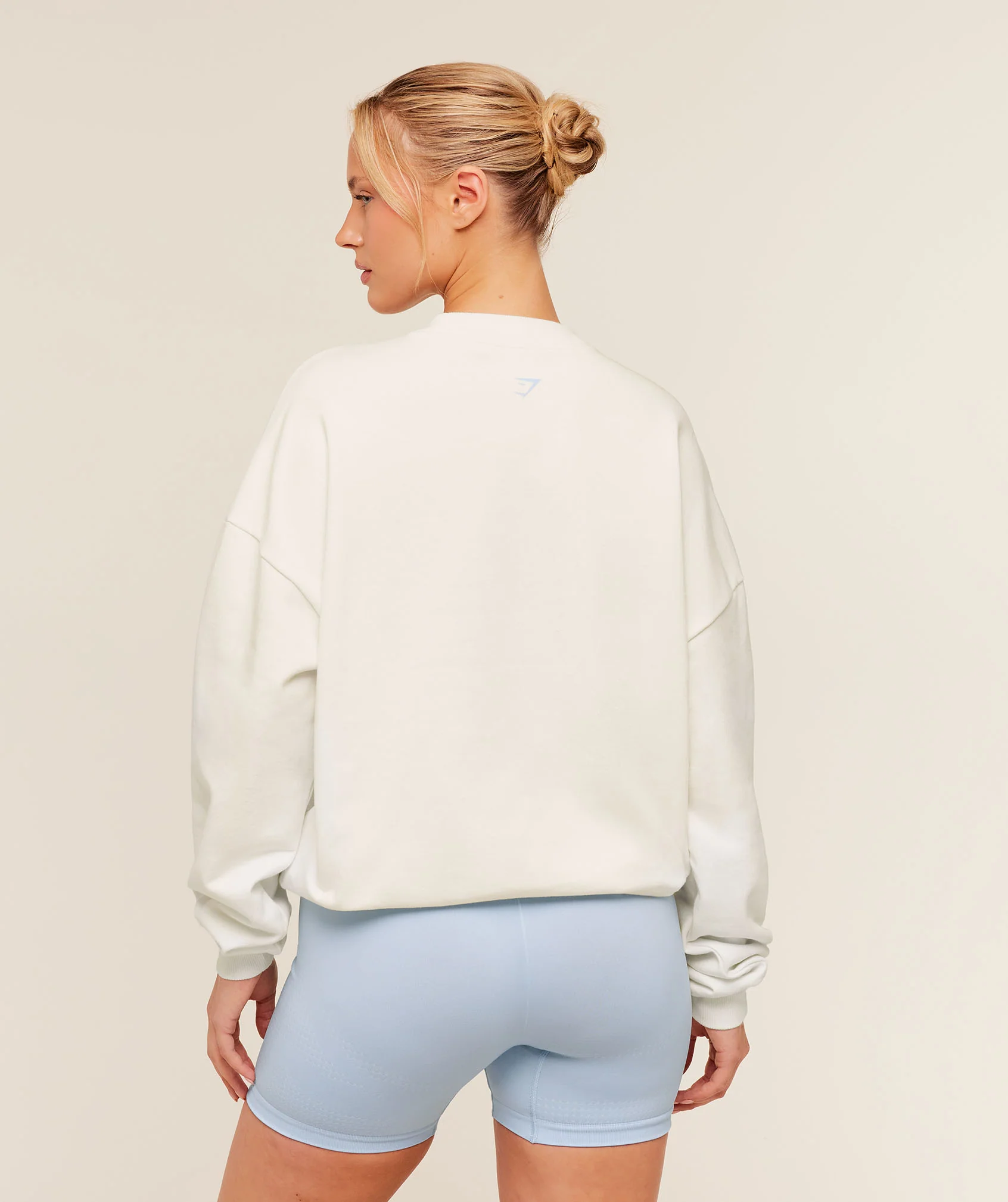 Gymshark Lifestyle Club Graphic Sweatshirt - Soft White - Image 2