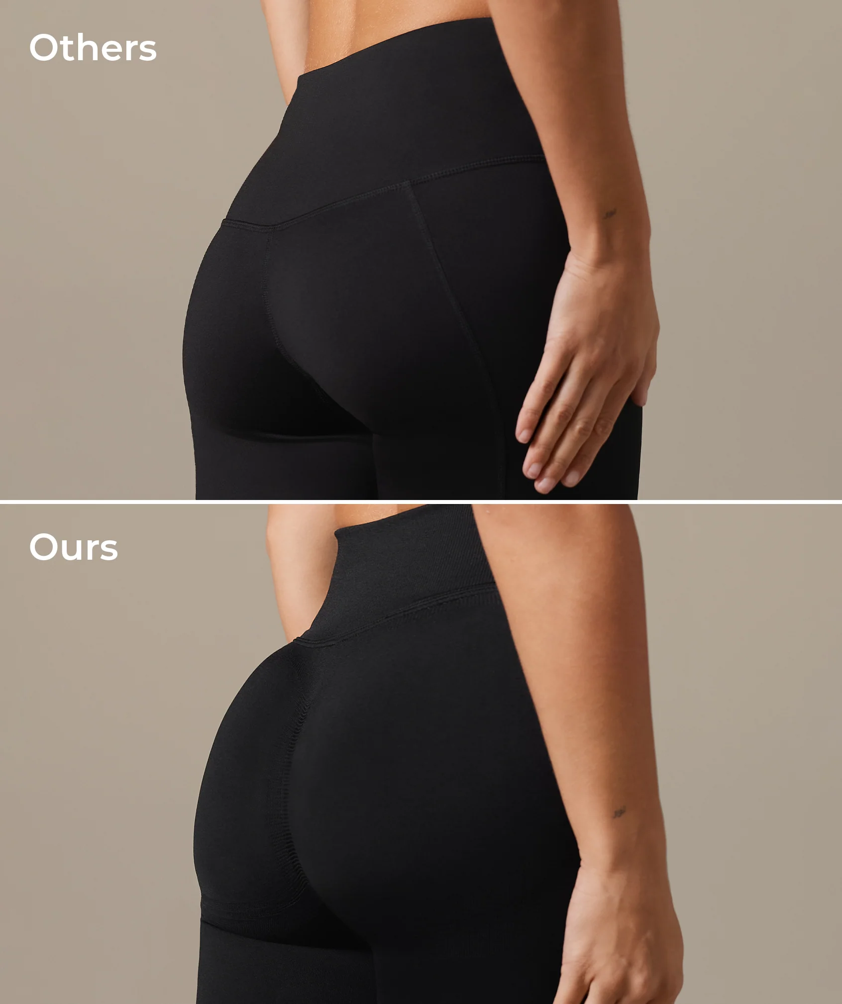 Gymshark Lift Seamless Leggings - Black/Black Marl - Image 5