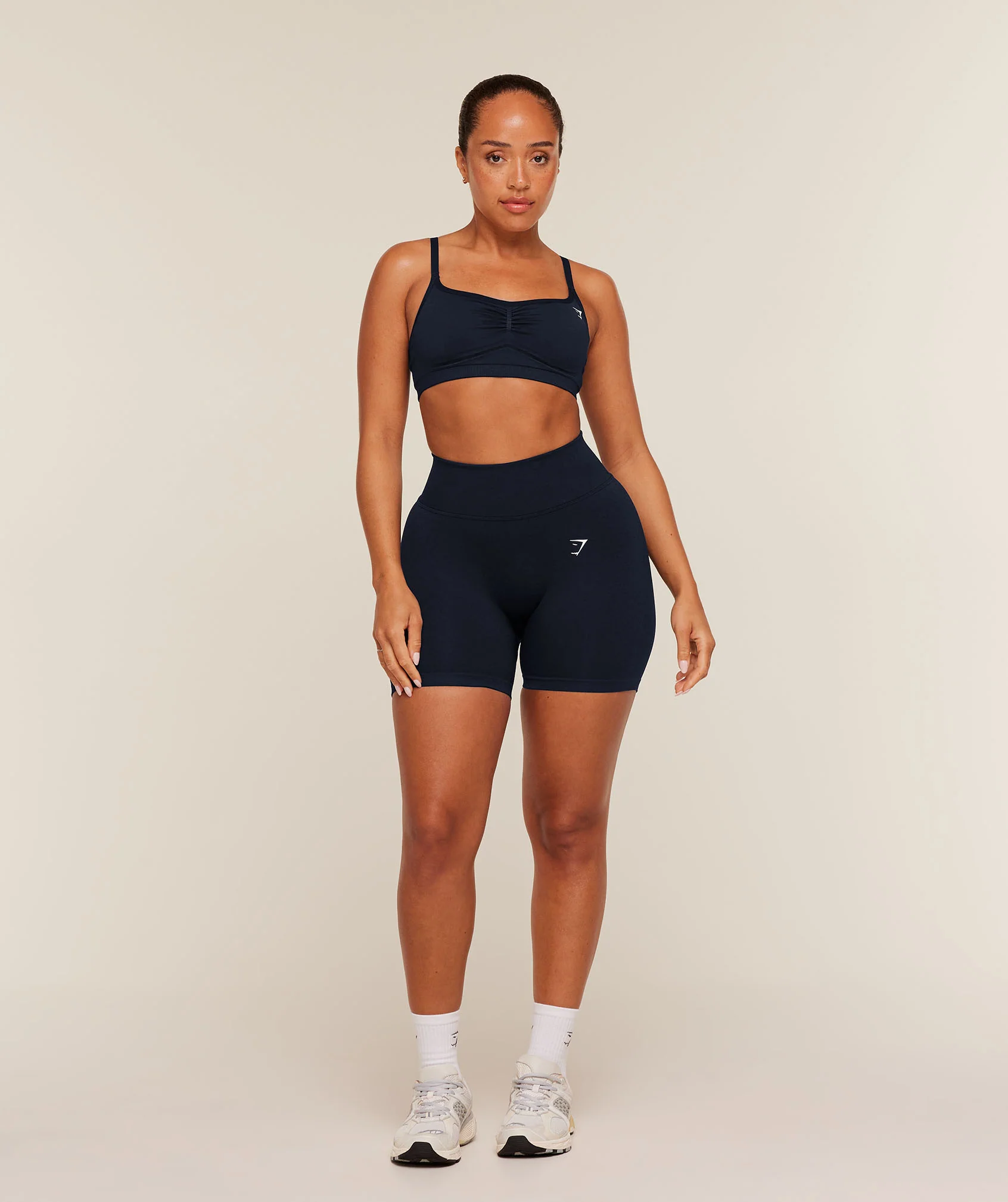 Gymshark Lift Seamless Shorts - Midnight Blue/Black Marl - Image 4