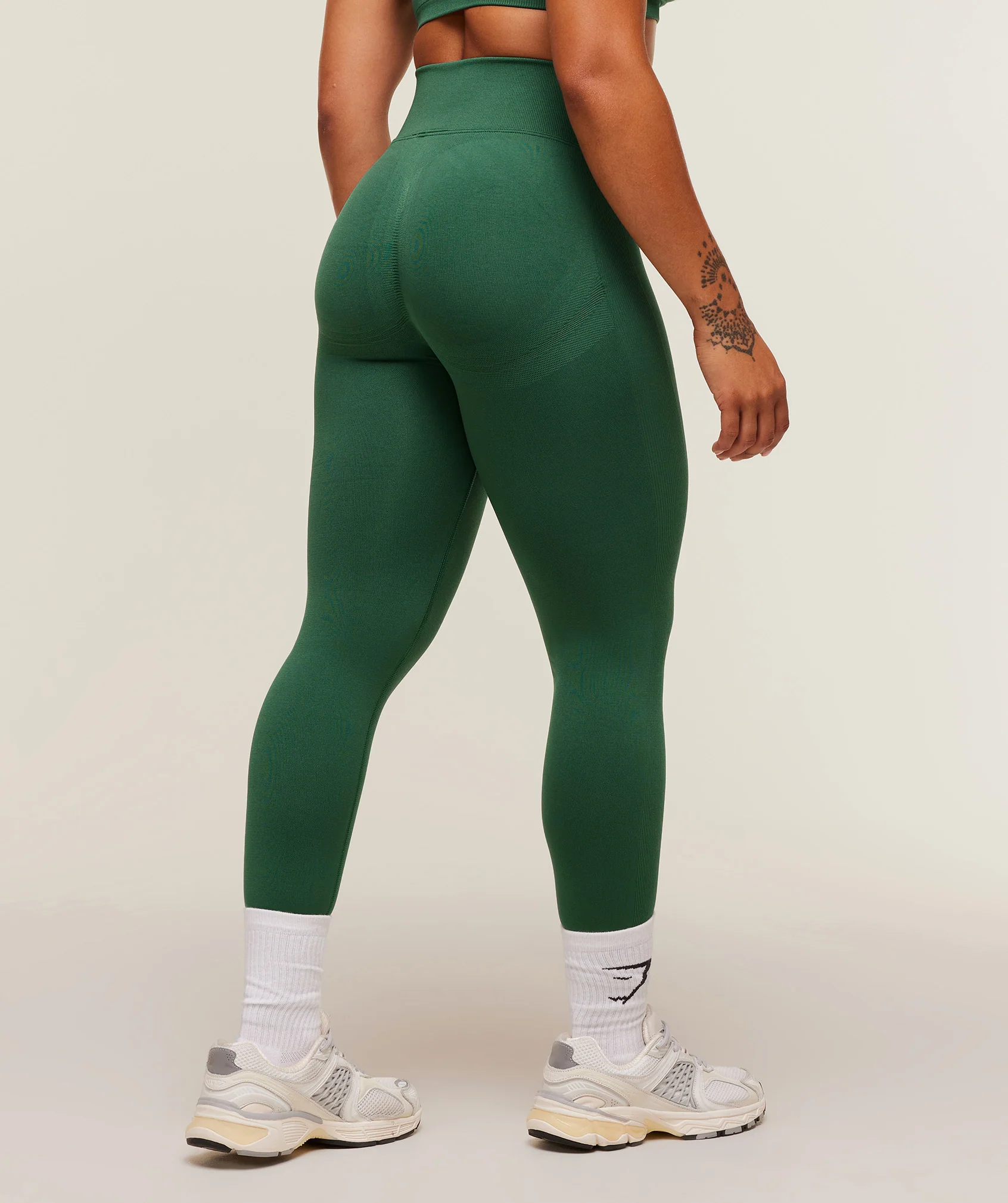 Gymshark Lift Seamless Leggings - Lift Green/Lift Green Marl - Image 2