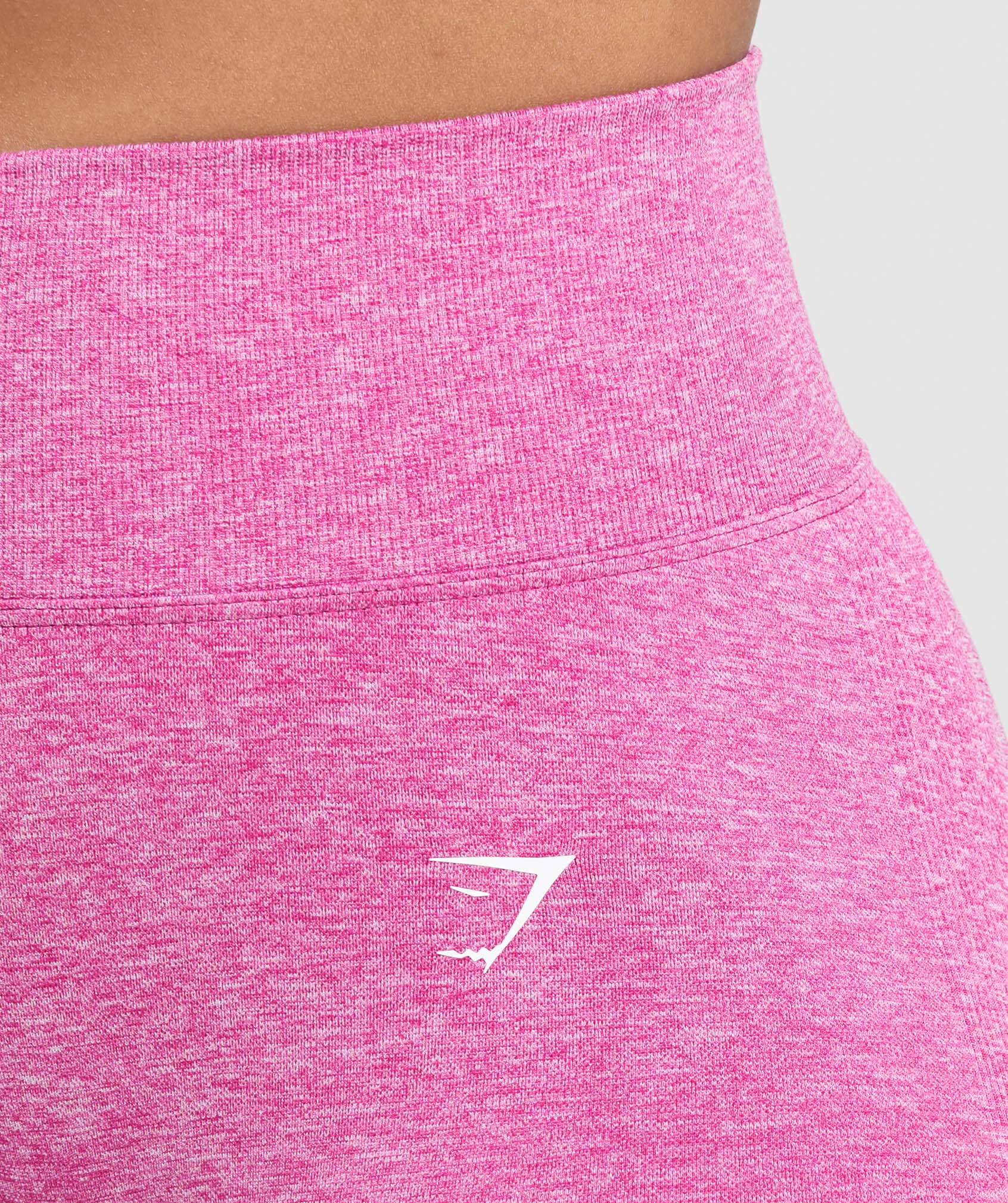 Gymshark Lift Seamless Leggings - Winning Pink/White Marl - Image 6