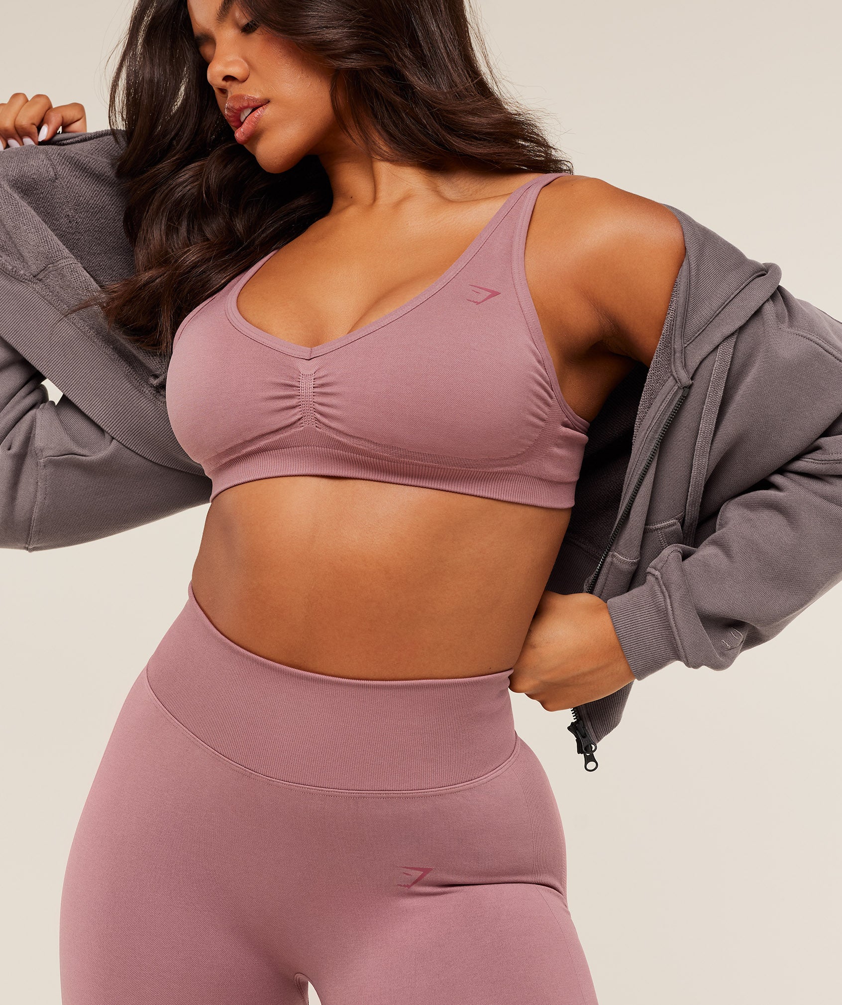 Gymshark Lift Seamless Sports Bra - Calm Pink - Image 4