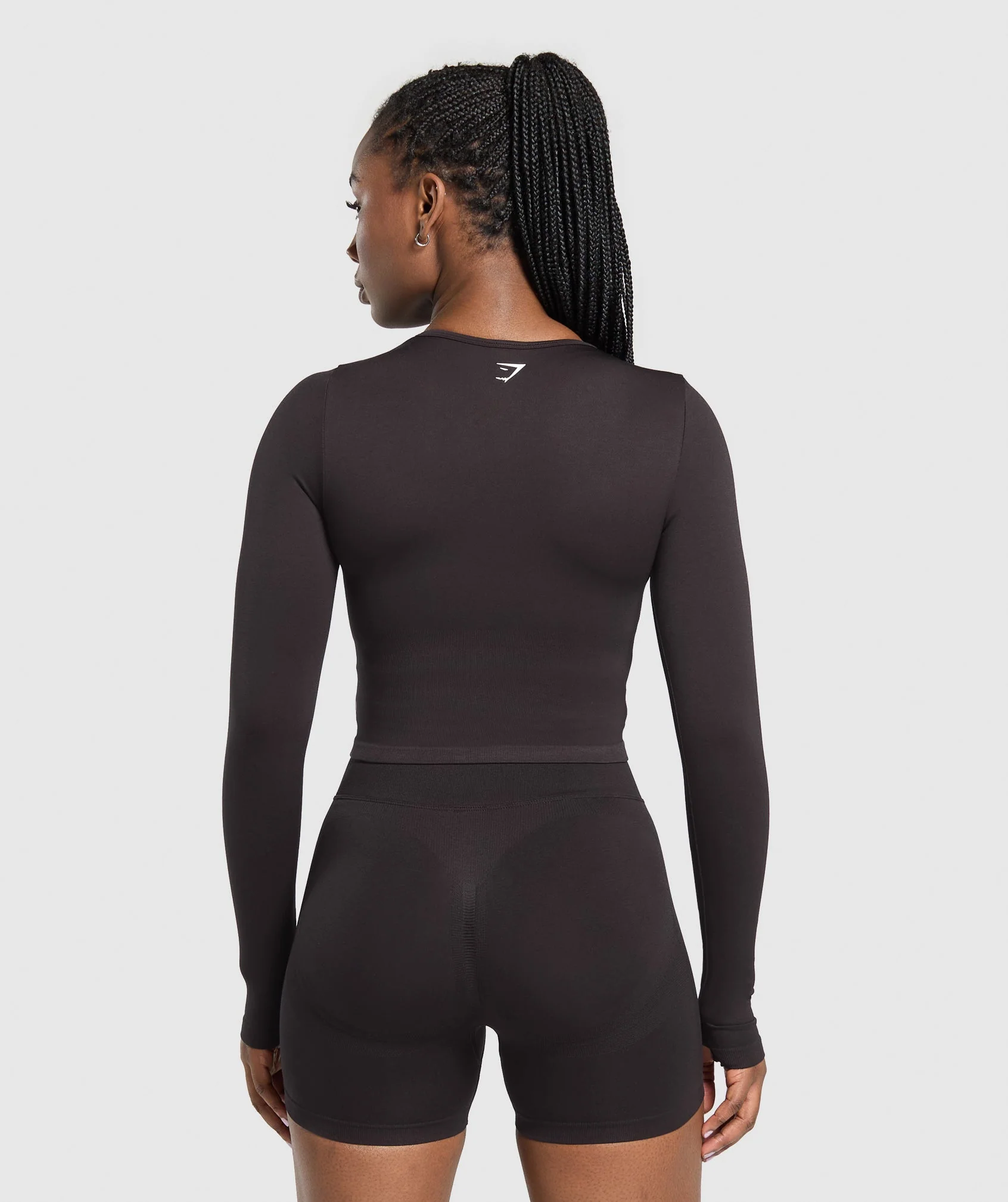 Gymshark Lift Seamless Zip Up Jacket - Depth Purple/Black Marl - Image 3