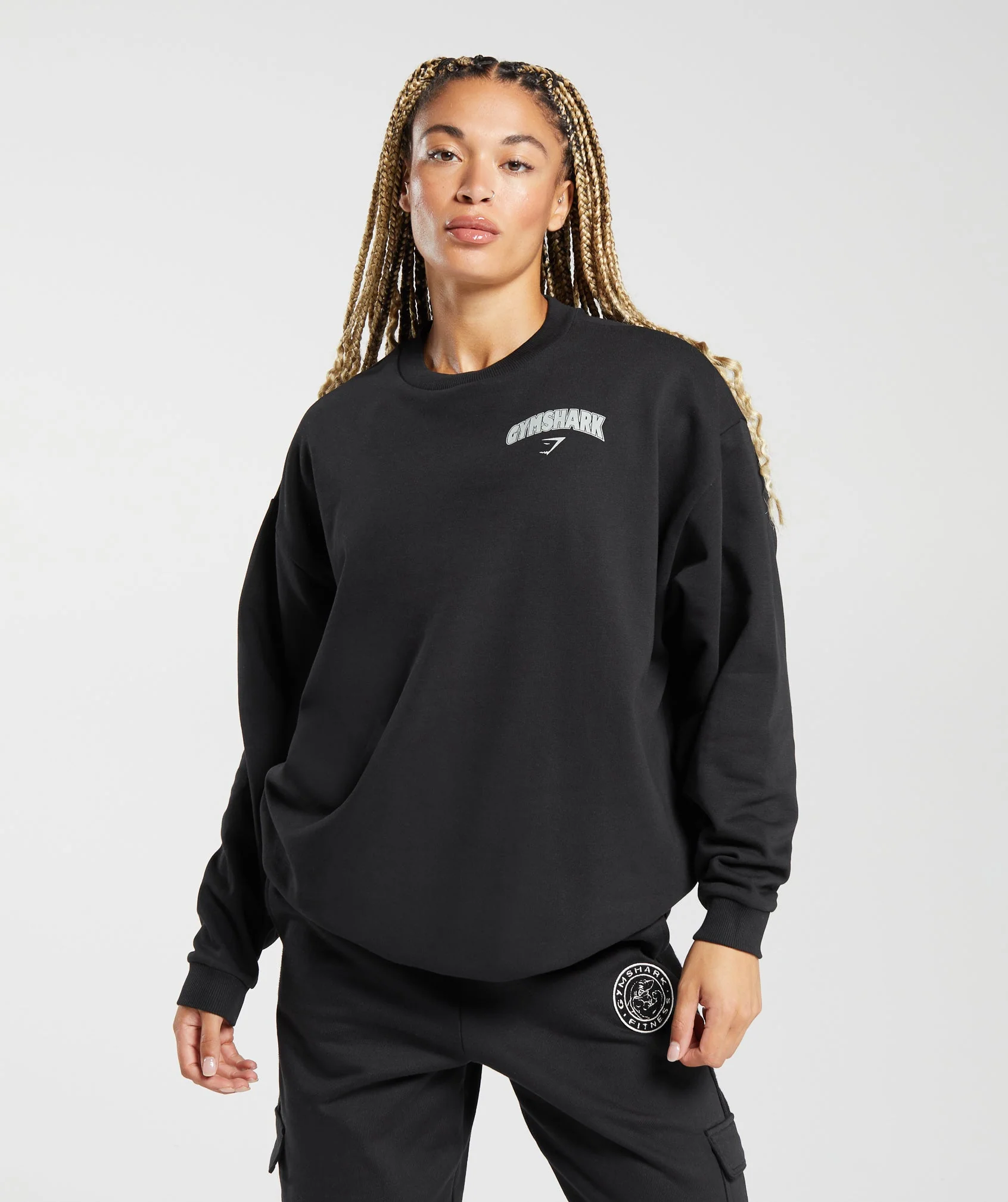 Gymshark Lifting Apparel Oversized Sweatshirt - Black - Image 2