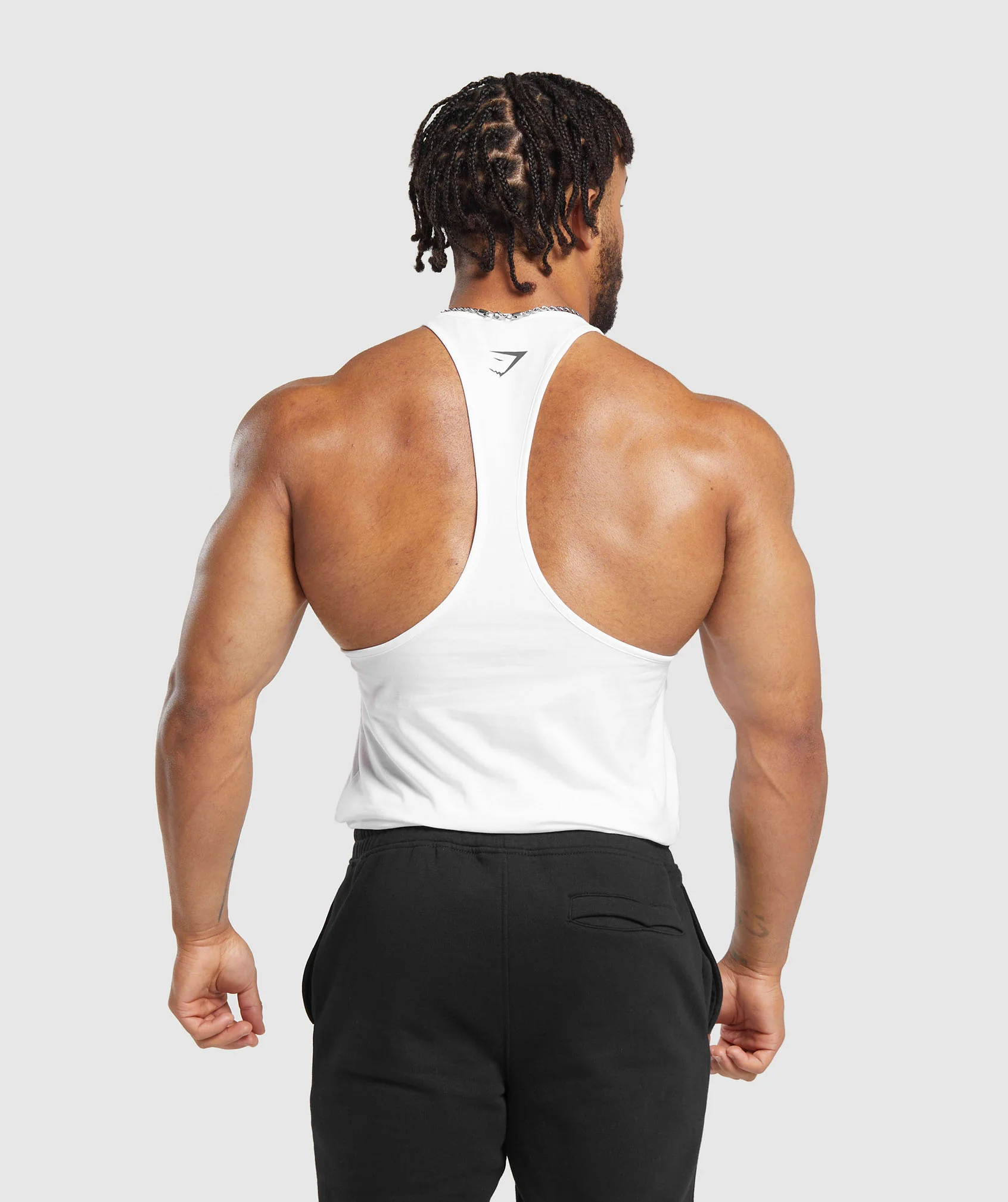 Gymshark Lifting Apparel Stringer - White - Image 2