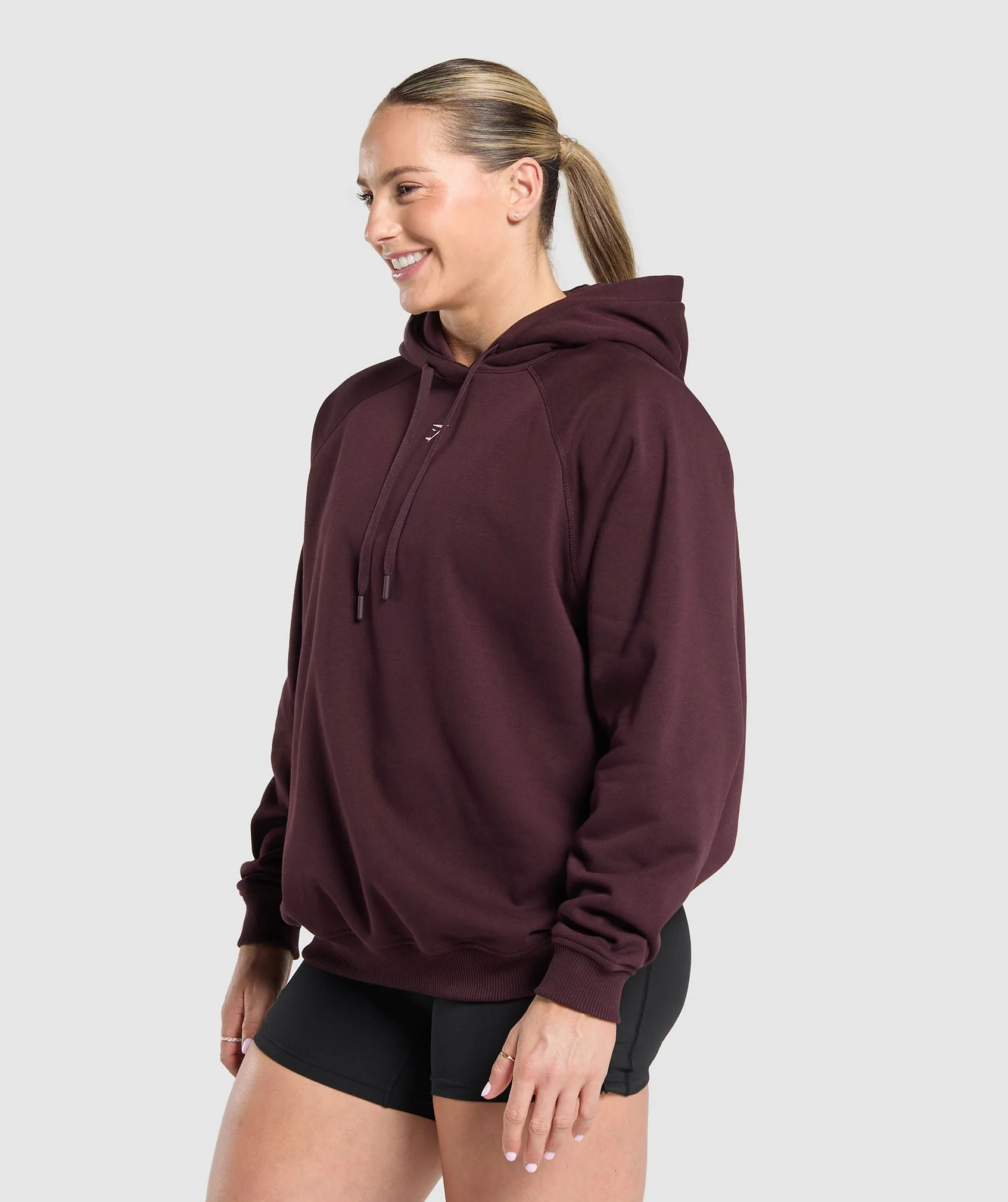 Gymshark Lifting Club Graphic Brushed Hoodie - Depth Purple - Image 3