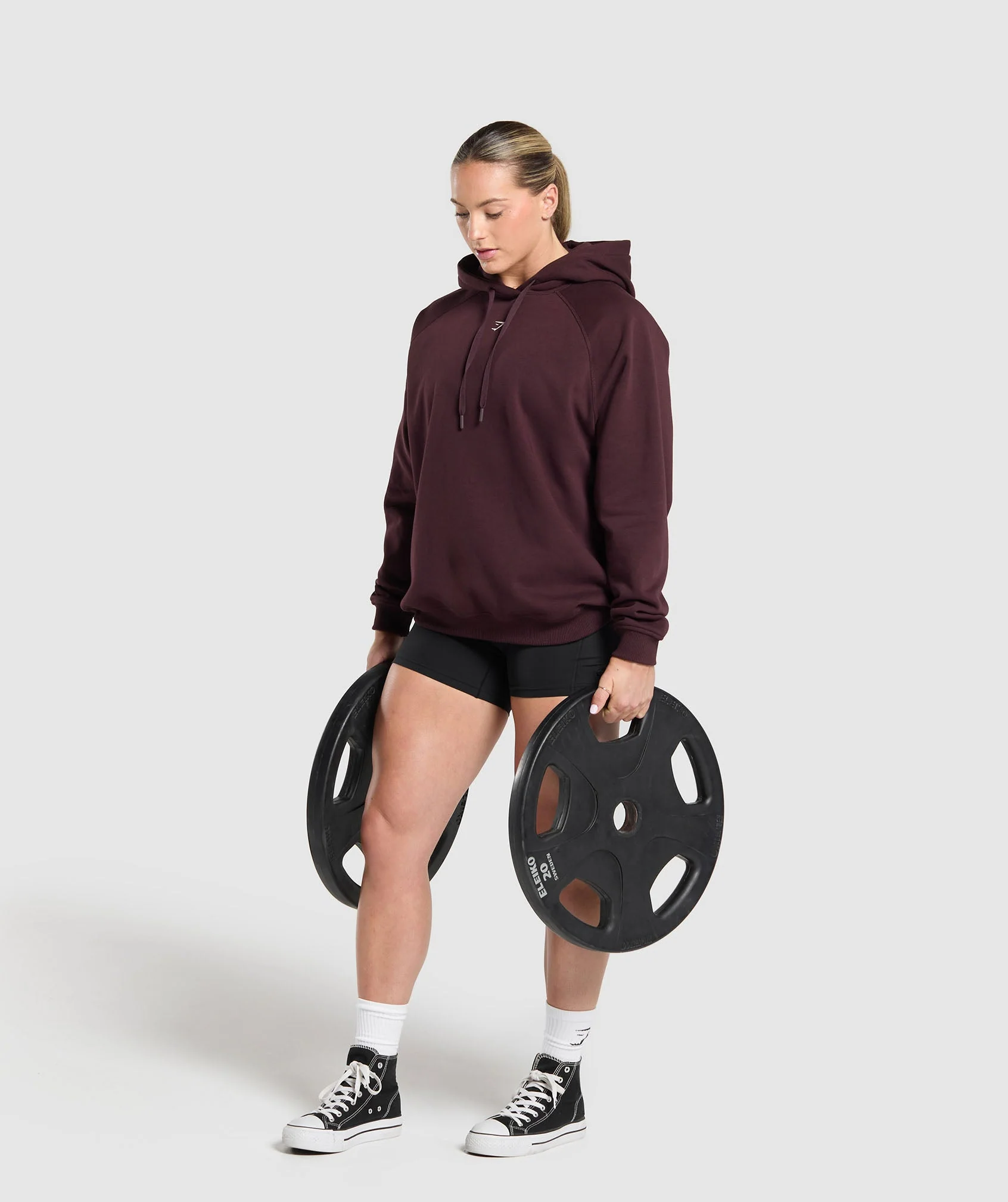 Gymshark Lifting Club Graphic Brushed Hoodie - Depth Purple - Image 4