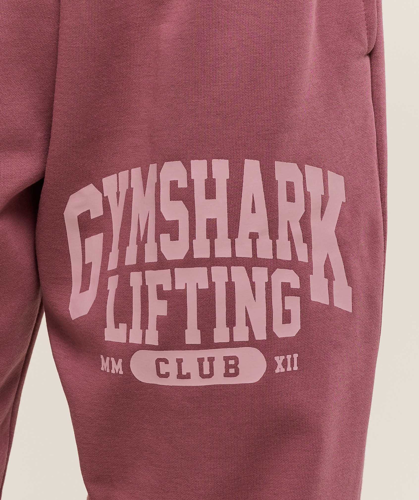 Gymshark Lifting Club Graphic Joggers - Reset Pink - Image 6