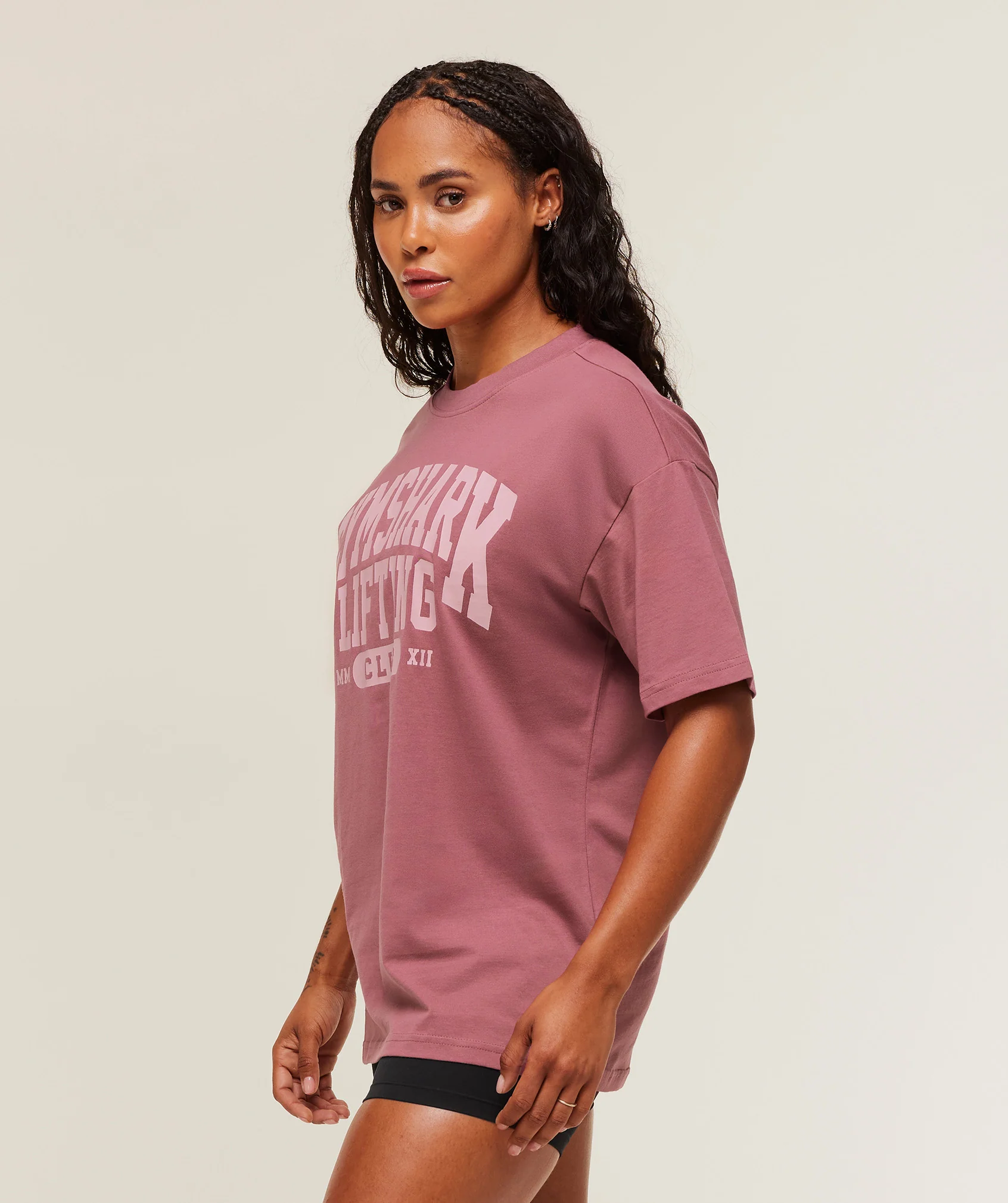 Gymshark Lifting Club Graphic Oversized T-Shirt - Reset Pink - Image 3