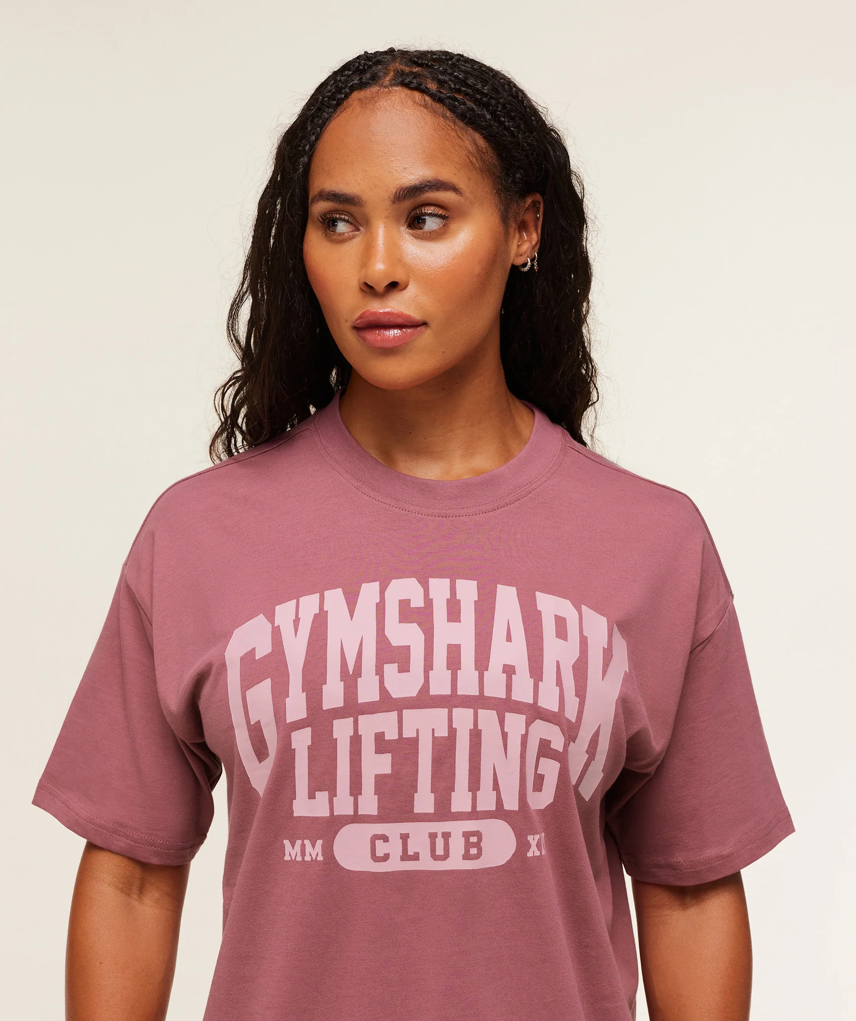 Gymshark Lifting Club Graphic Oversized T-Shirt - Reset Pink - Image 4