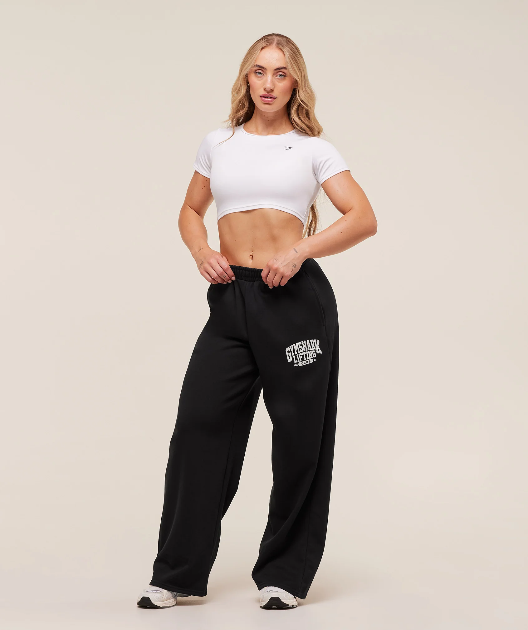 Gymshark Lifting Club Graphic Straight Leg Joggers - Black - Image 4