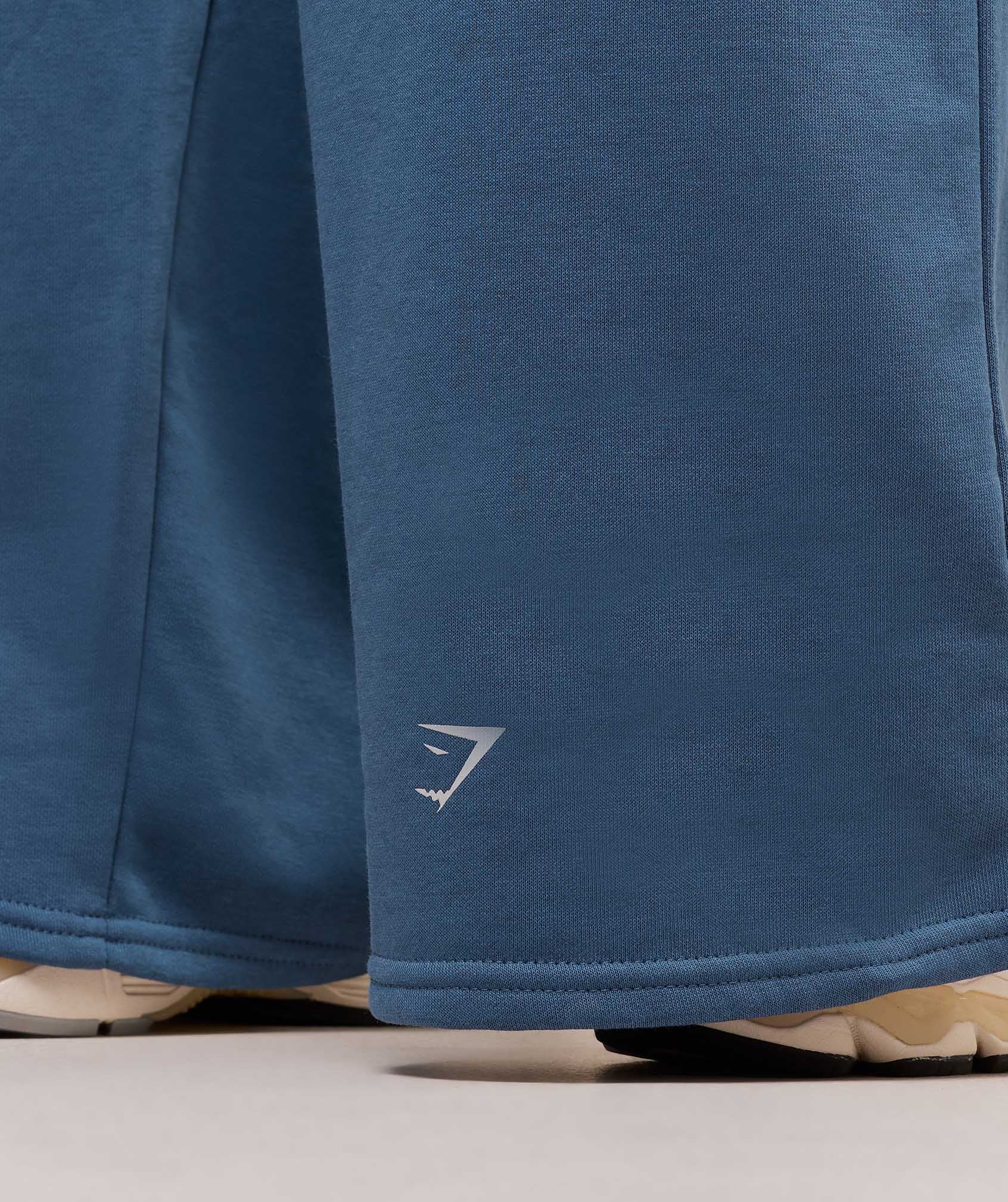 Gymshark Lifting Club Graphic Straight Leg Joggers - Compound Blue - Image 6