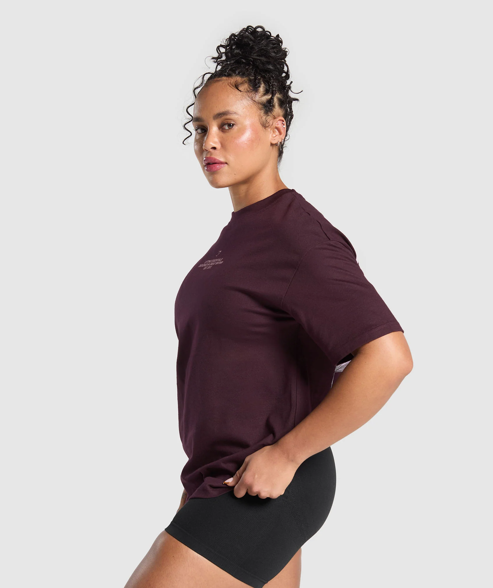 Gymshark Lifting Club Graphic T-Shirt - Depth Purple - Image 3