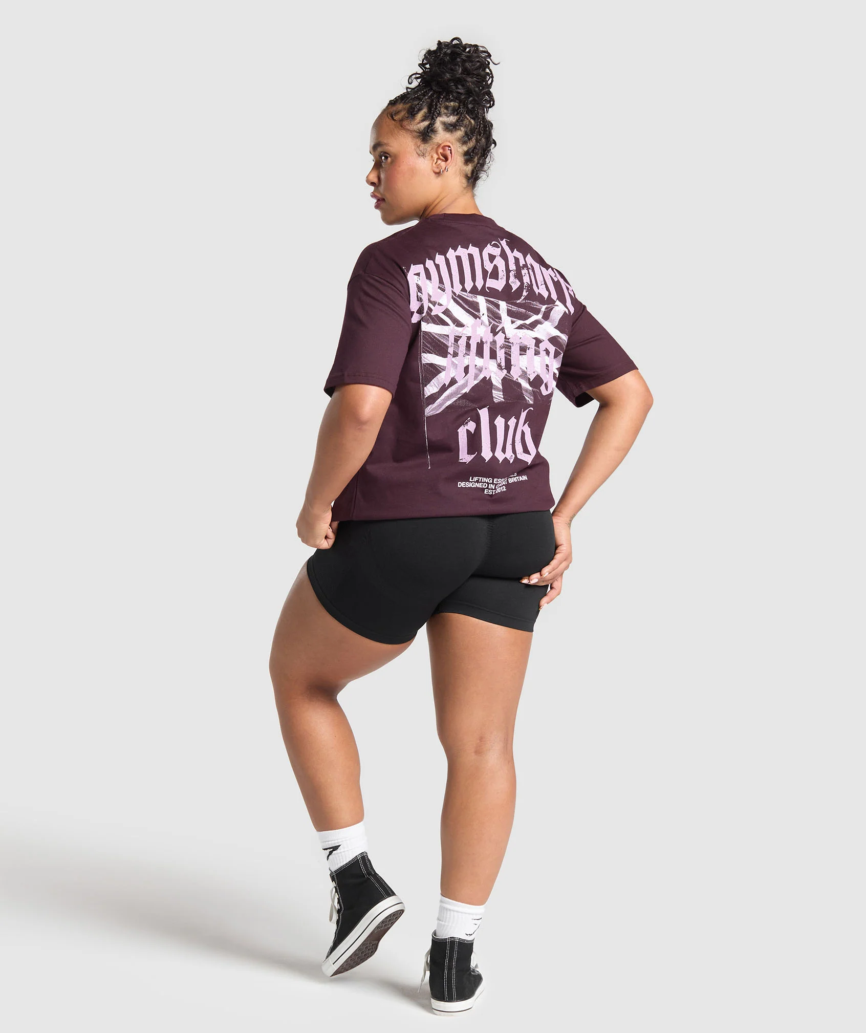 Gymshark Lifting Club Graphic T-Shirt - Depth Purple - Image 4