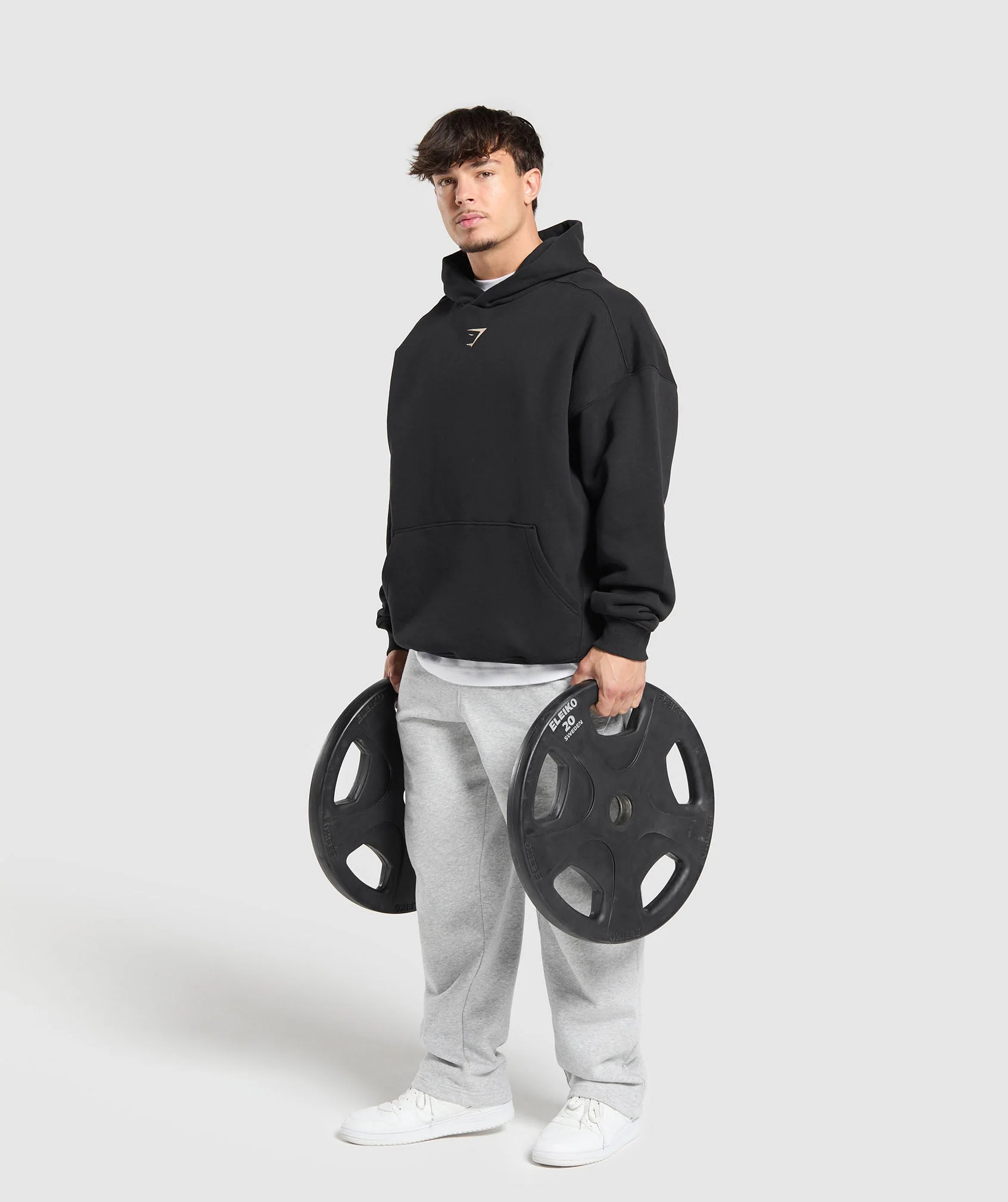 Gymshark Lifting Club Hoodie - Black/Pebble Grey - Image 4