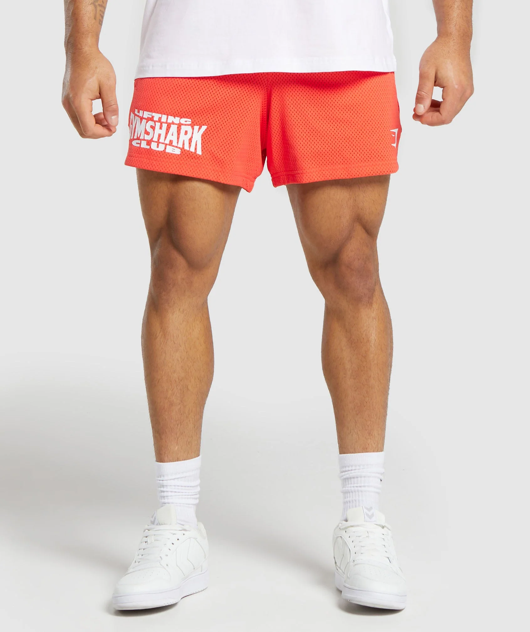Gymshark Lifting Club Mesh 5" Shorts - Wannabe Orange