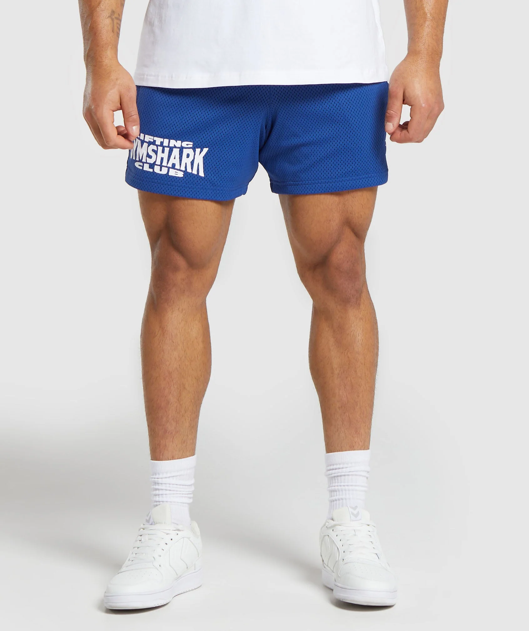 Gymshark Lifting Club Mesh 5" Shorts - Wave Blue