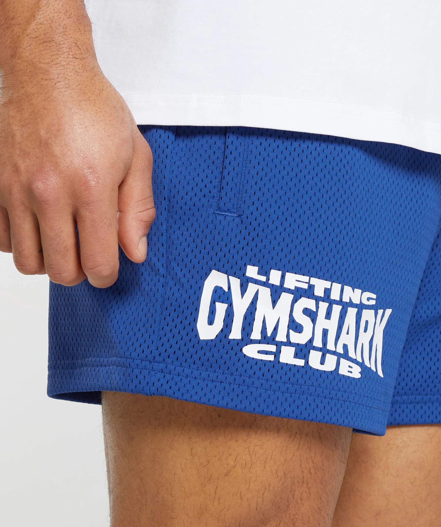 Gymshark Lifting Club Mesh 5" Shorts - Wave Blue - Image 5