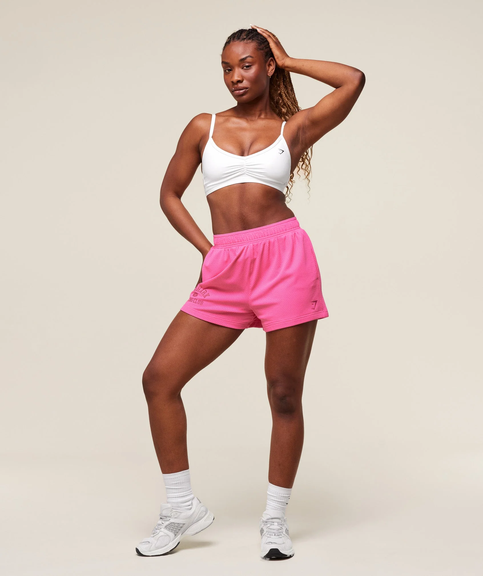 Gymshark Lifting Club Mesh Shorts - Physical Pink - Image 4