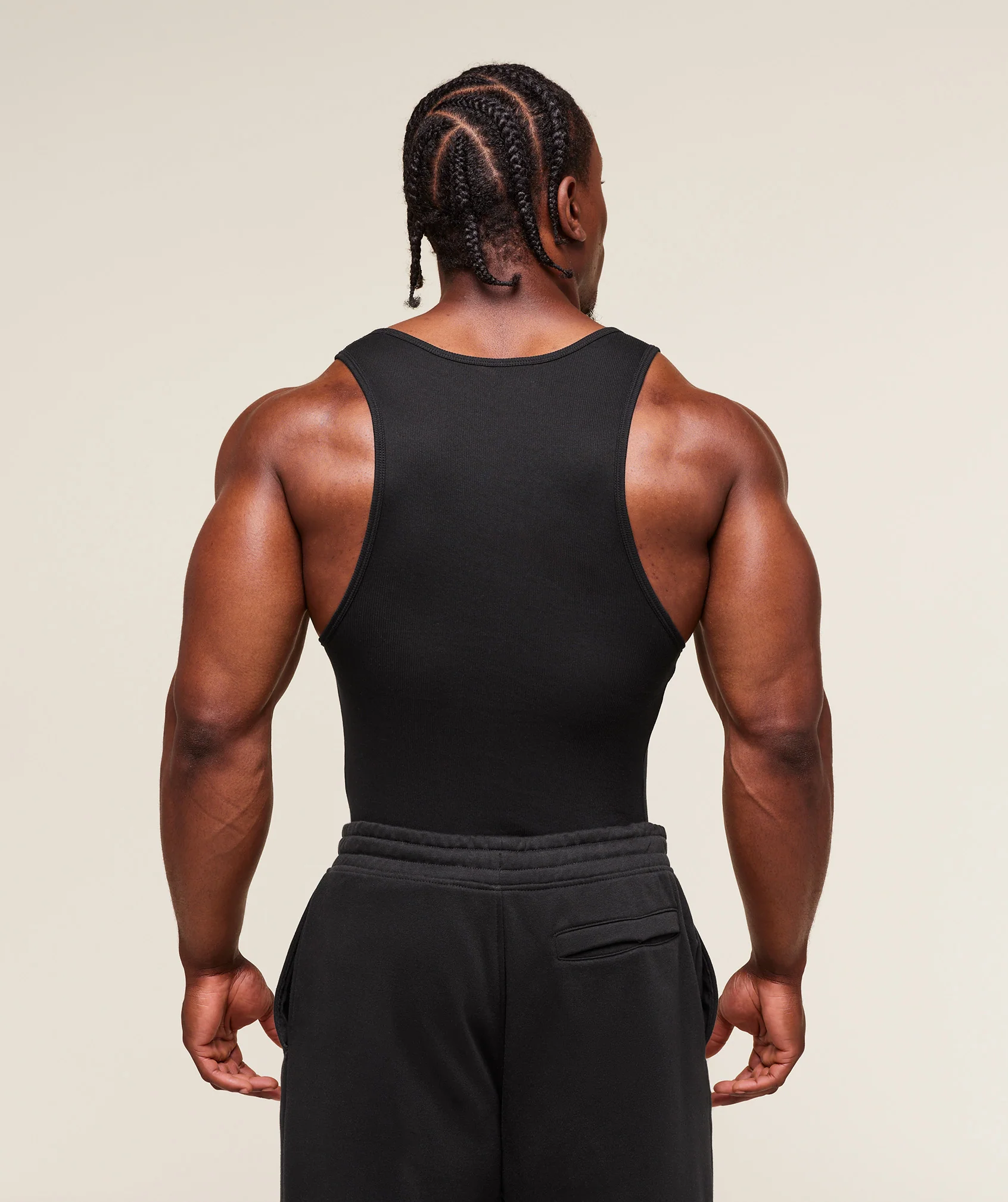 Gymshark Legacy Ribbed Tank - Black - Image 2