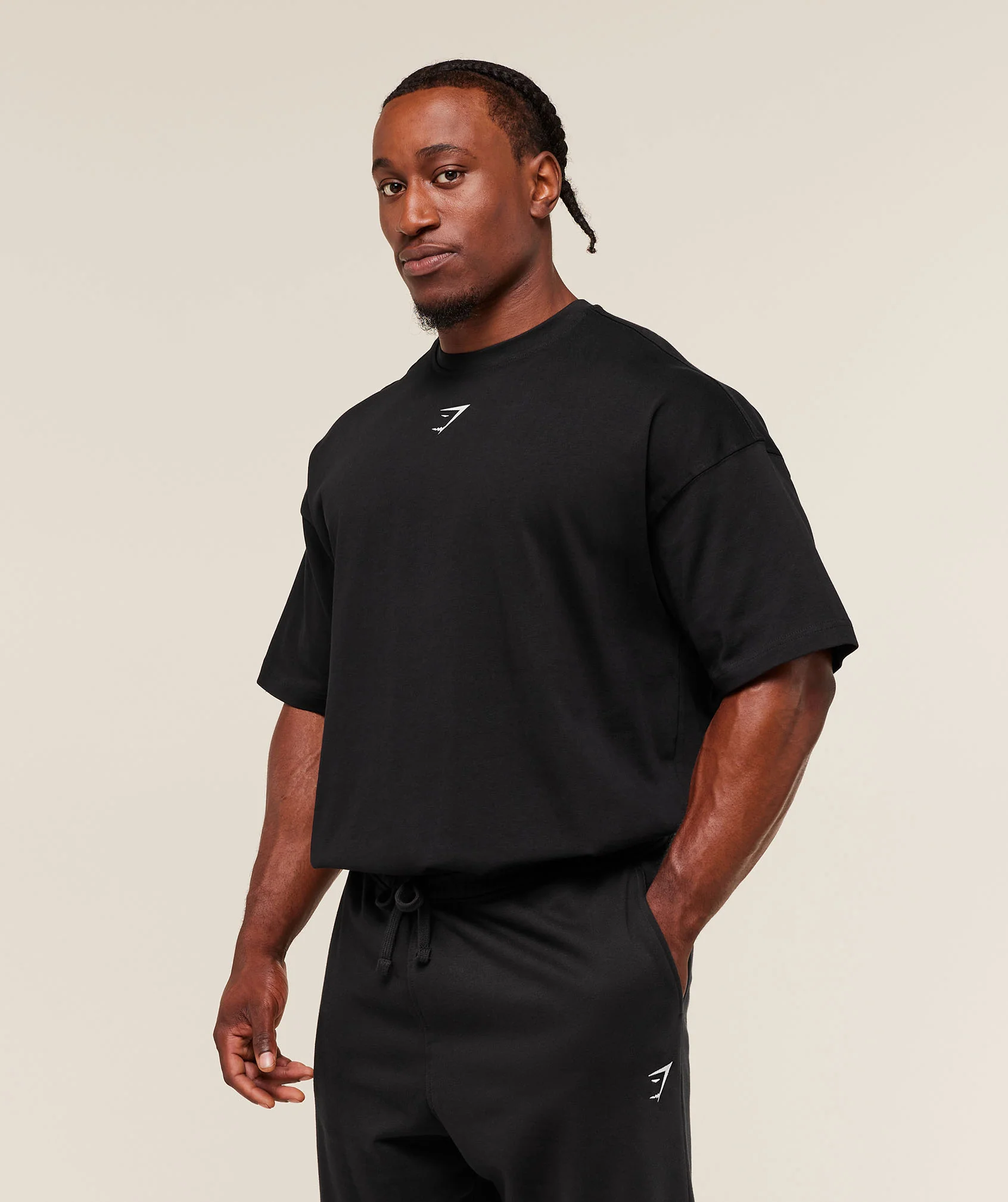 Gymshark Lifting Club T-Shirt - Black/Pebble Grey - Image 3