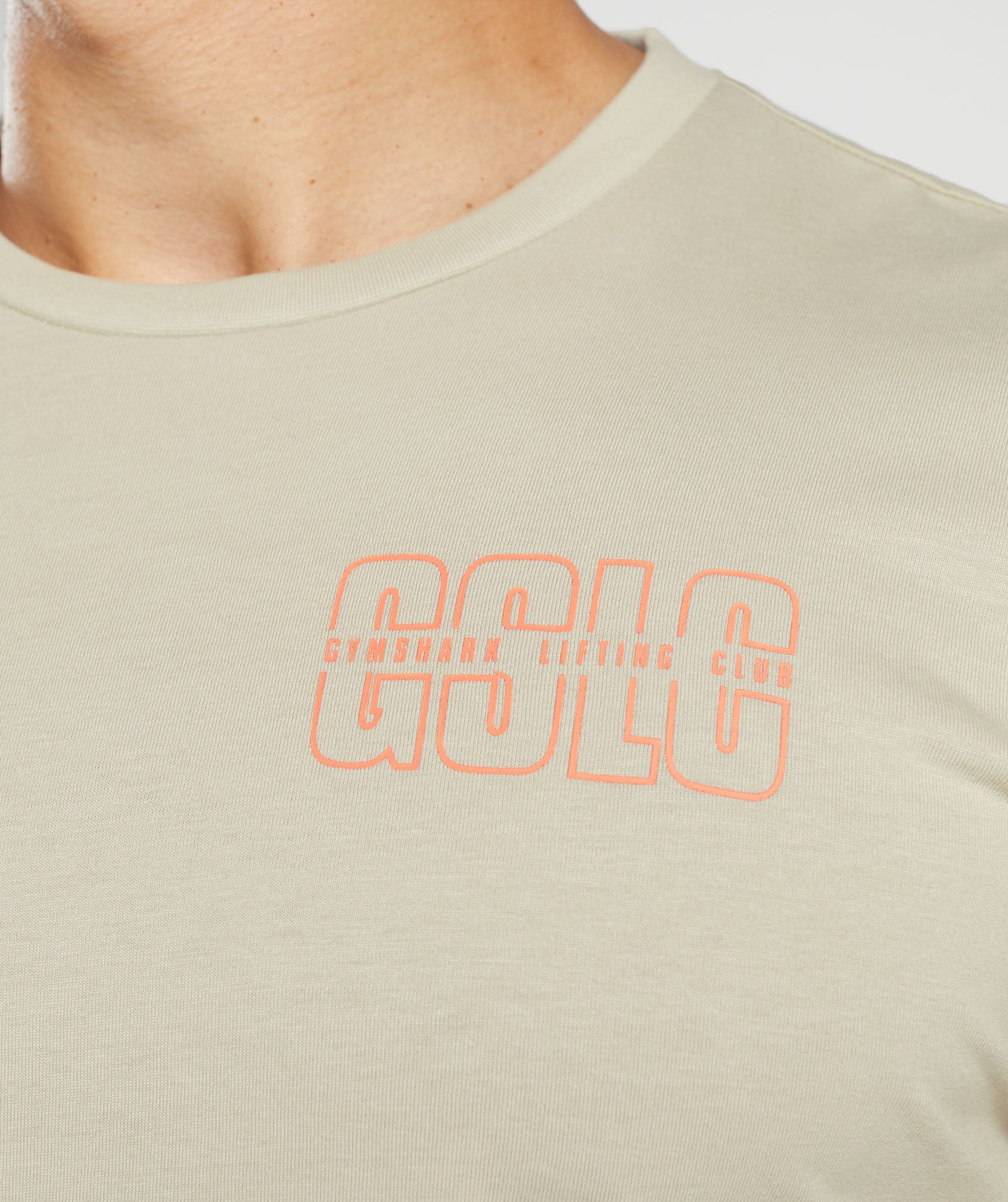 Gymshark Lifting Club T-Shirt - Washed Stone Brown - Image 5