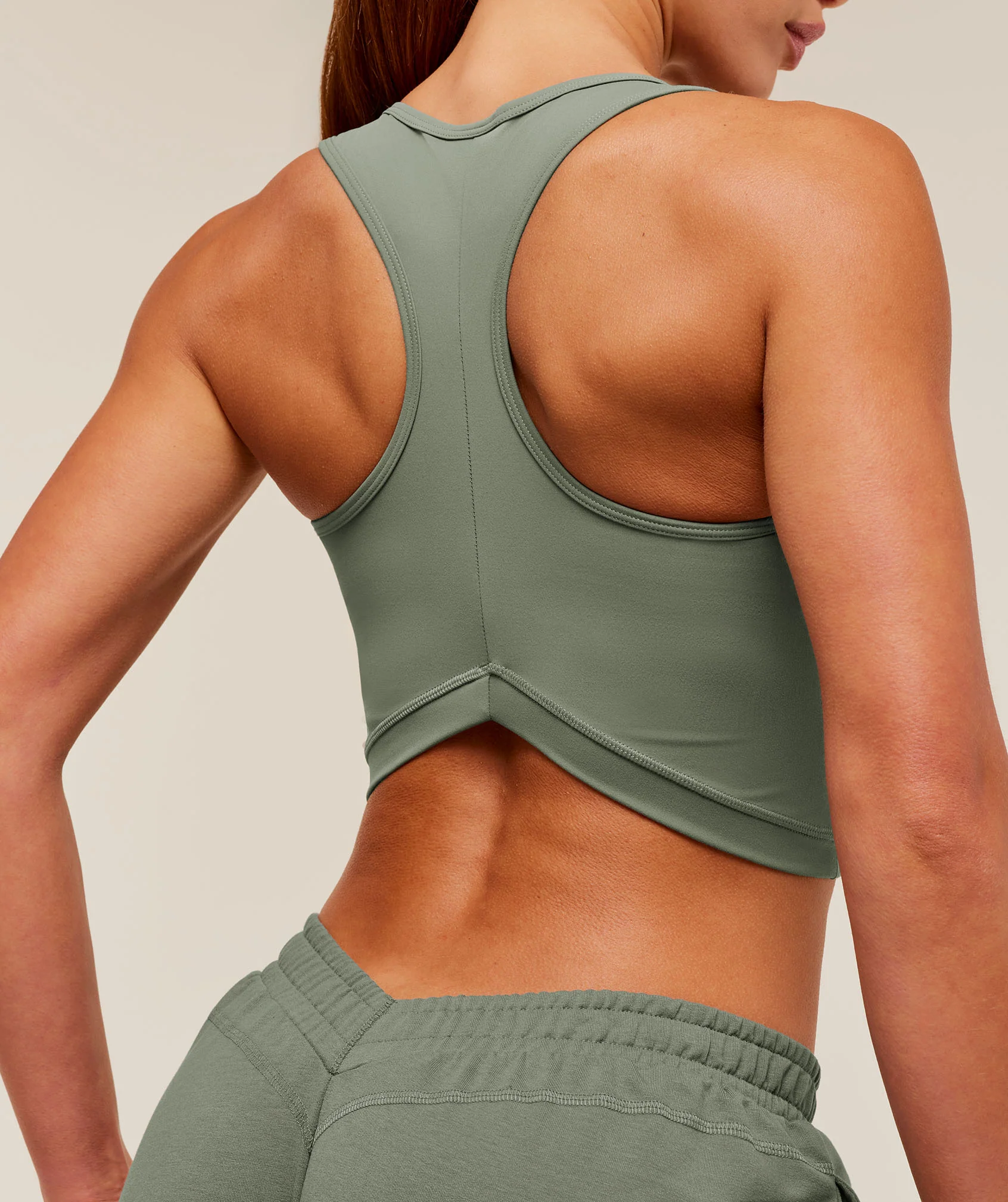 Gymshark Lifting Dipped Crop Tank - Unit Green - Image 5