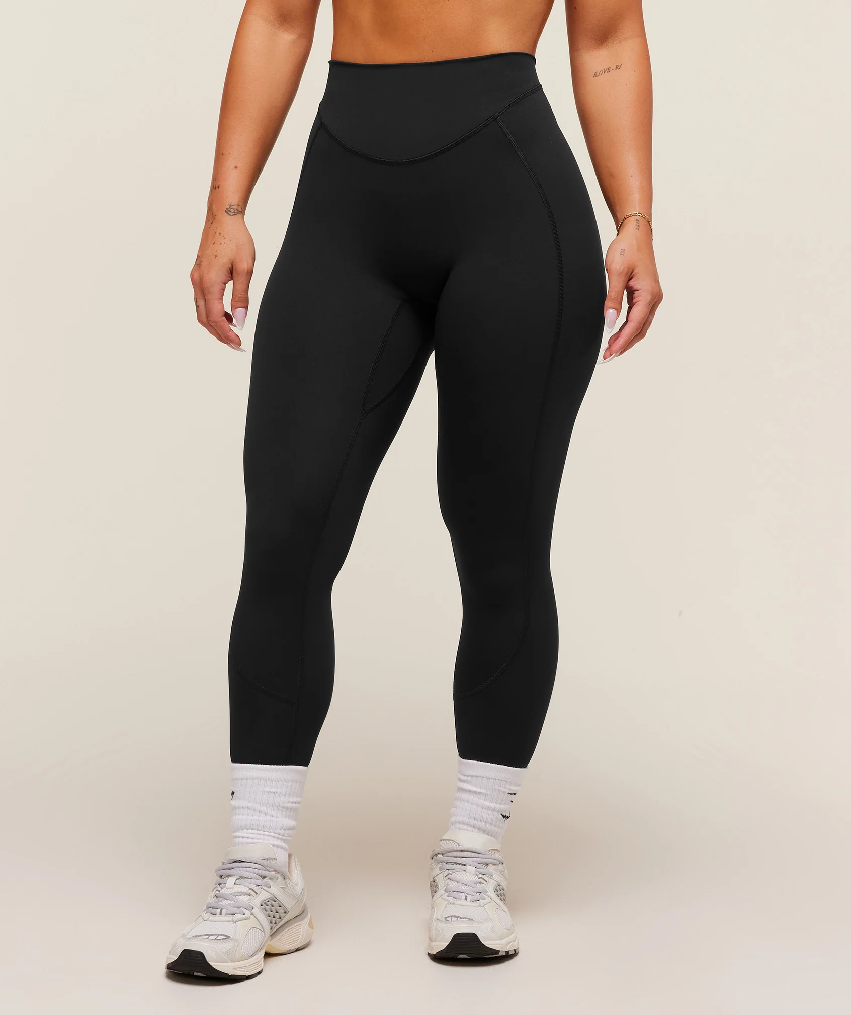 Gymshark Lifting Dipped Waistband Leggings - Black - Image 3