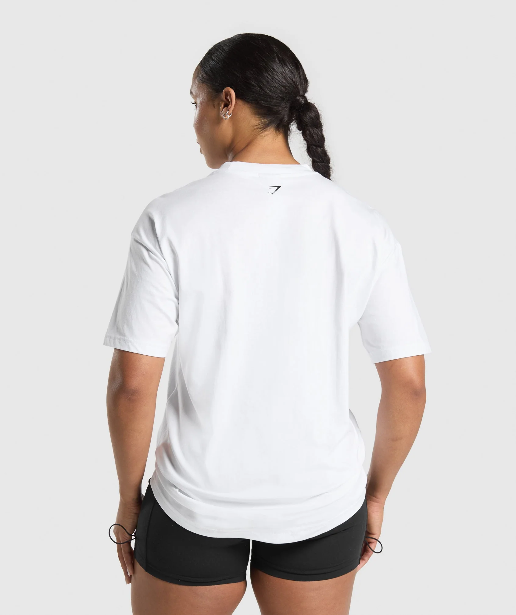 Gymshark Lifting Essentials Graphic Oversized T-Shirt - White - Image 3