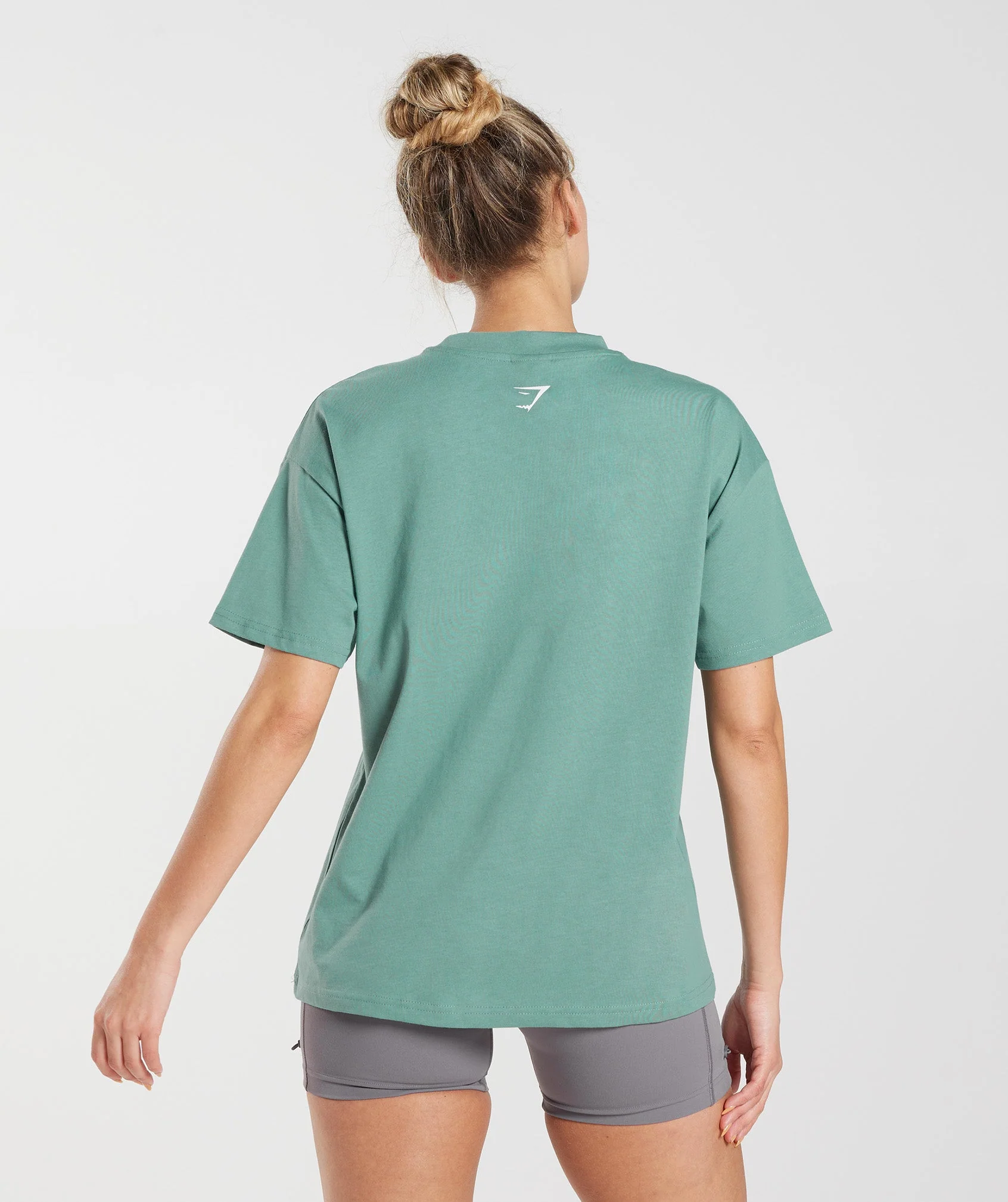 Gymshark Lifting Graphic Oversized T-Shirt - Ink Teal - Image 2