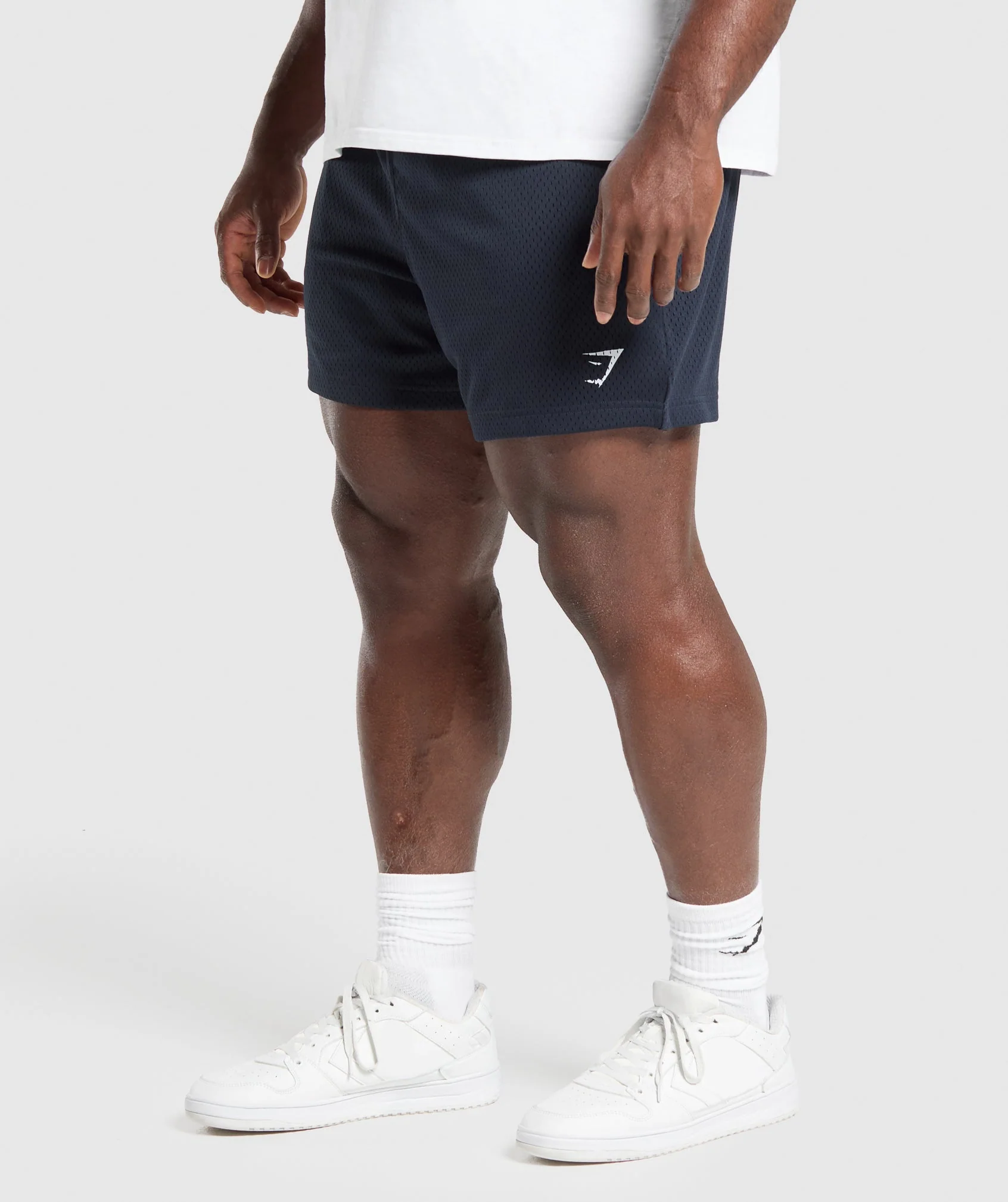 Gymshark Lifting Mesh 5" Shorts - Heavy Blue - Image 4