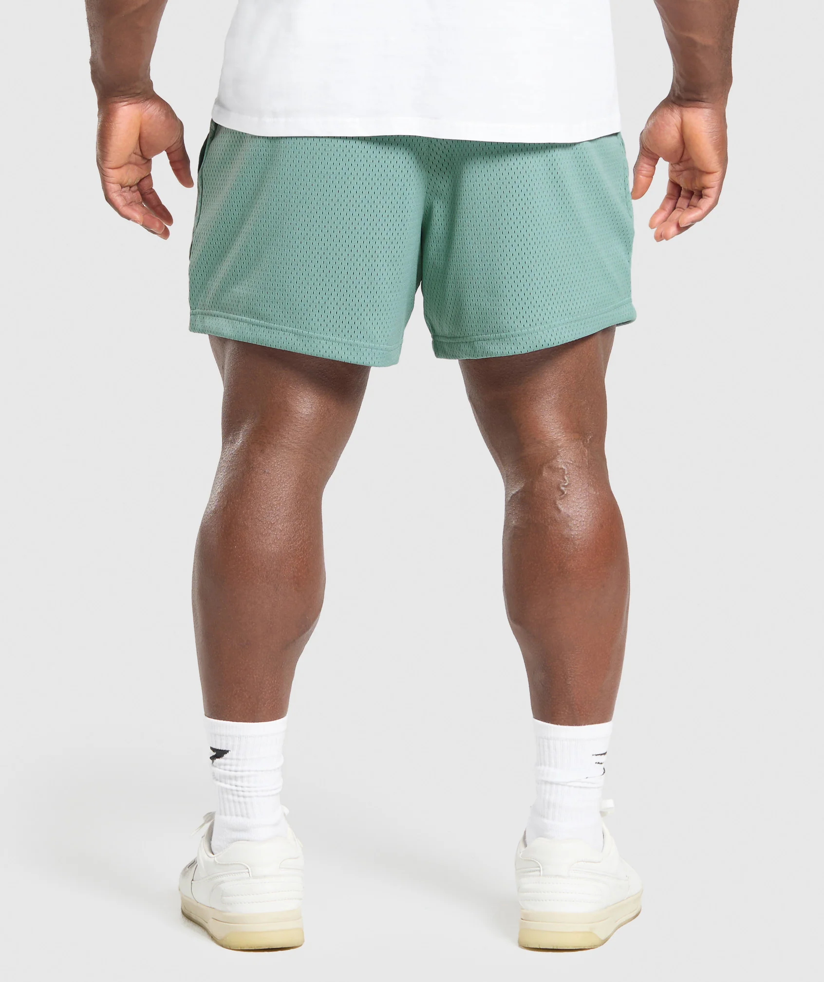 Gymshark Lifting Mesh 5" Shorts - Celeste Blue - Image 2