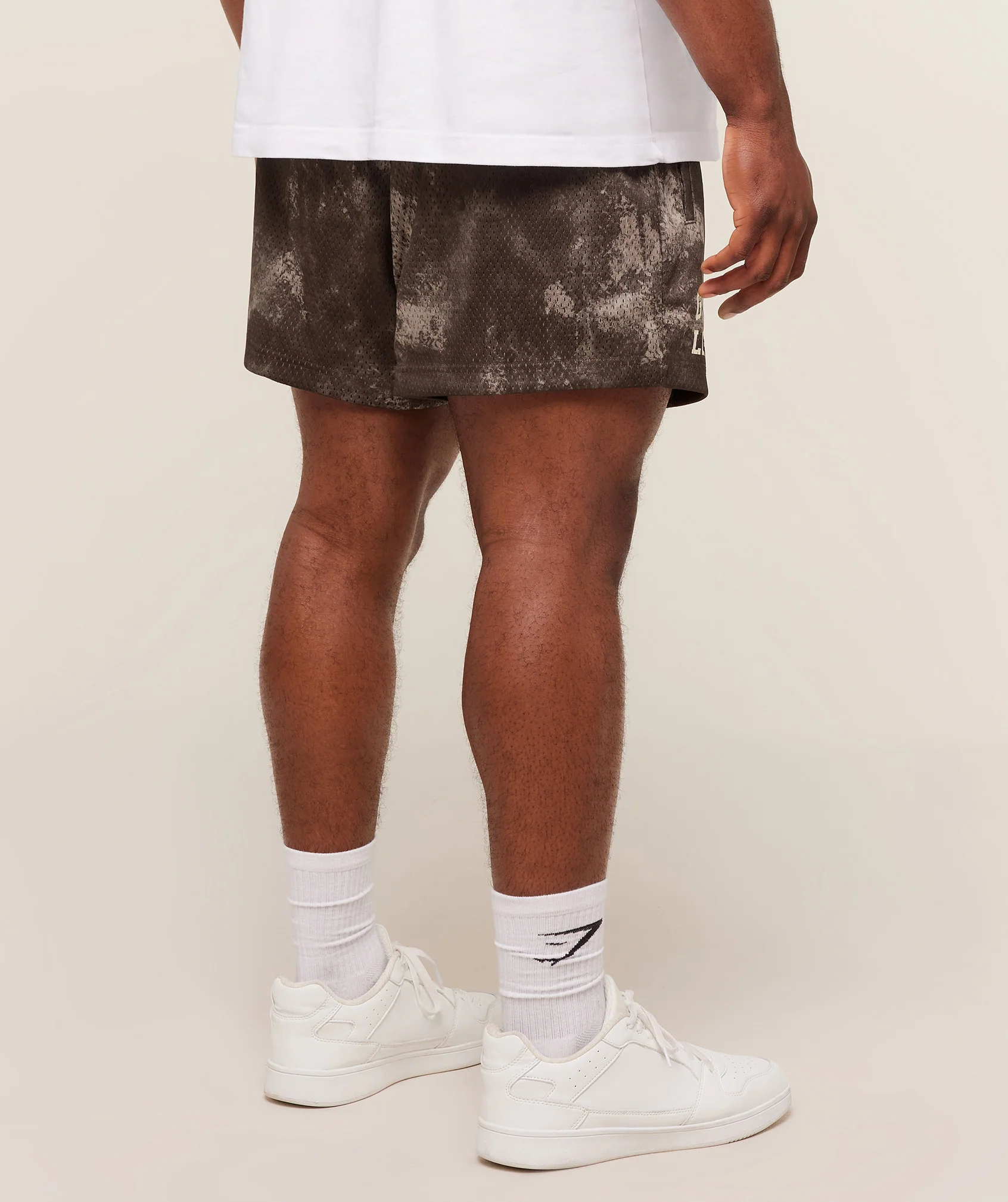 Gymshark Lifting Mesh 5" Shorts - Lifestyle Brown - Image 2