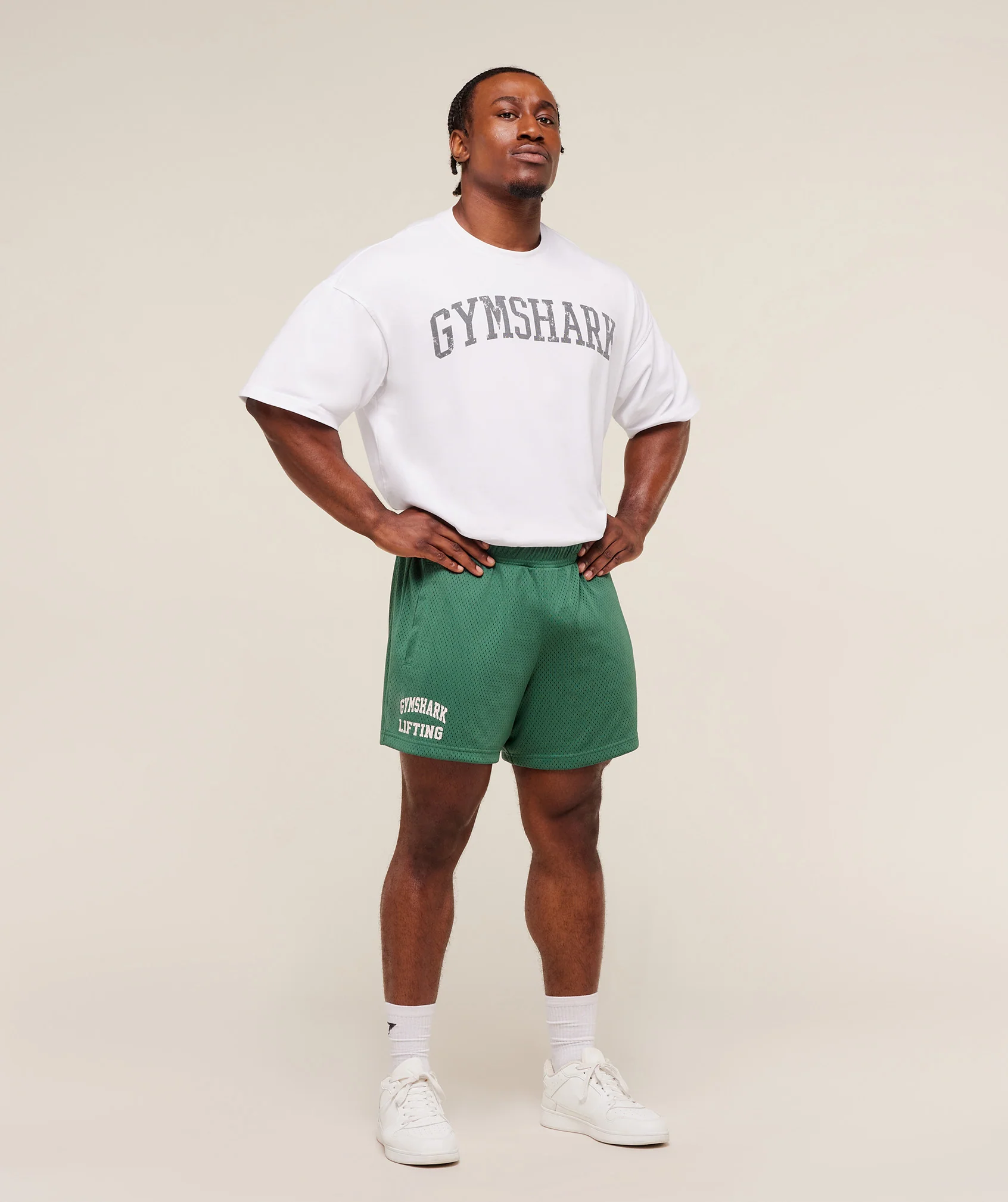 Gymshark Lifting Mesh 5" Shorts - Lift Green - Image 4