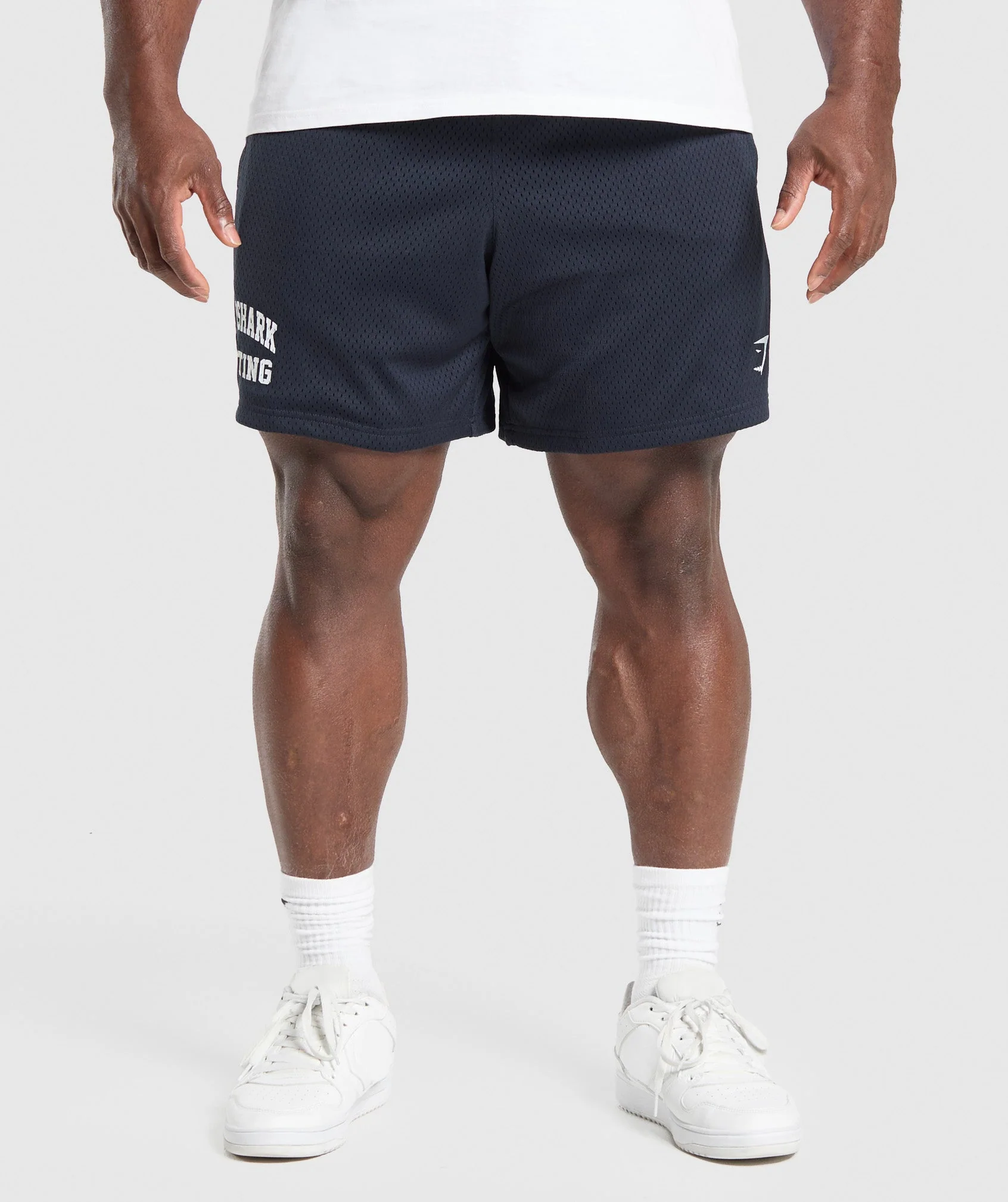 Gymshark Lifting Mesh 7" Shorts - Heavy Blue