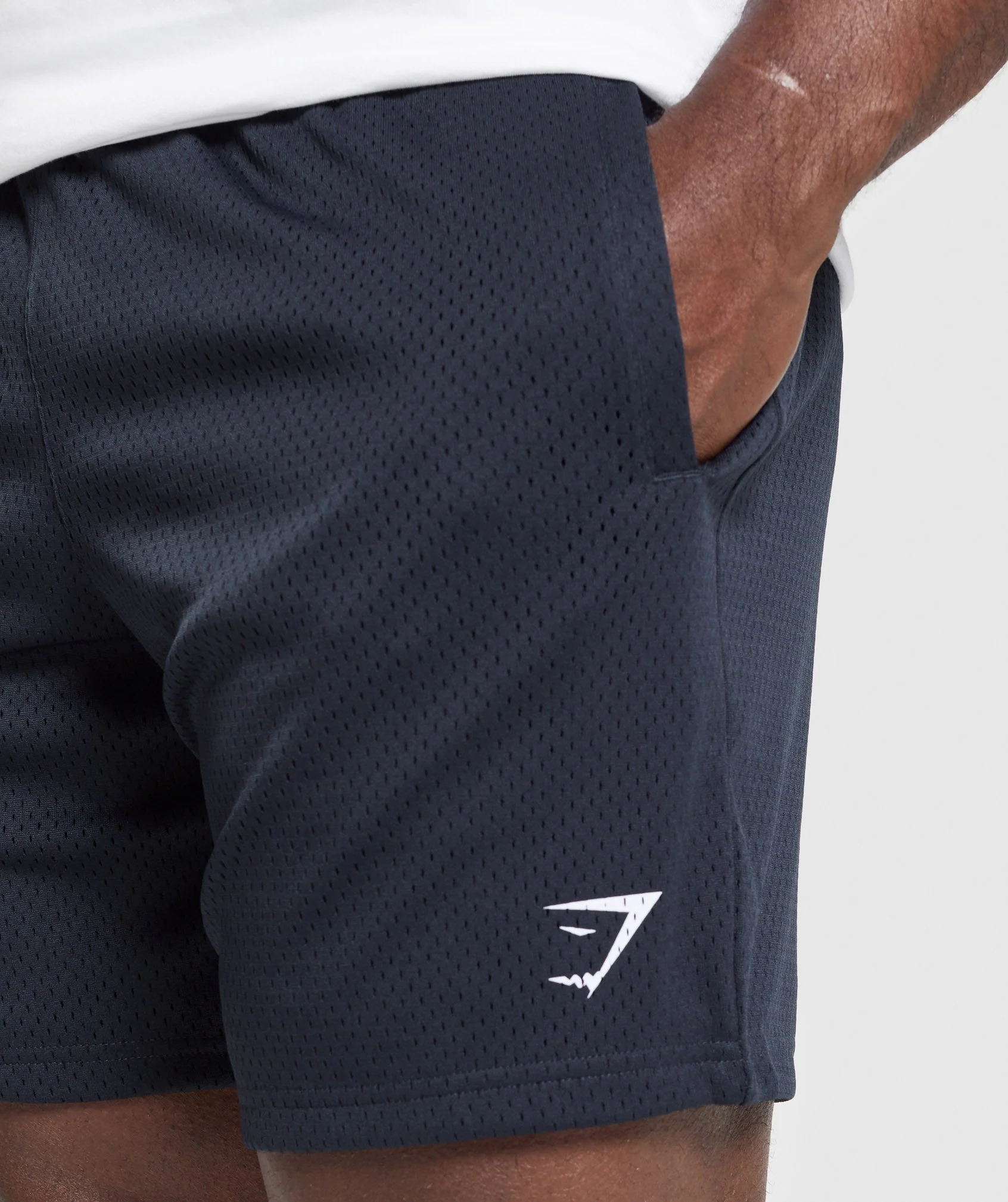 Gymshark Lifting Mesh 7" Shorts - Heavy Blue - Image 5