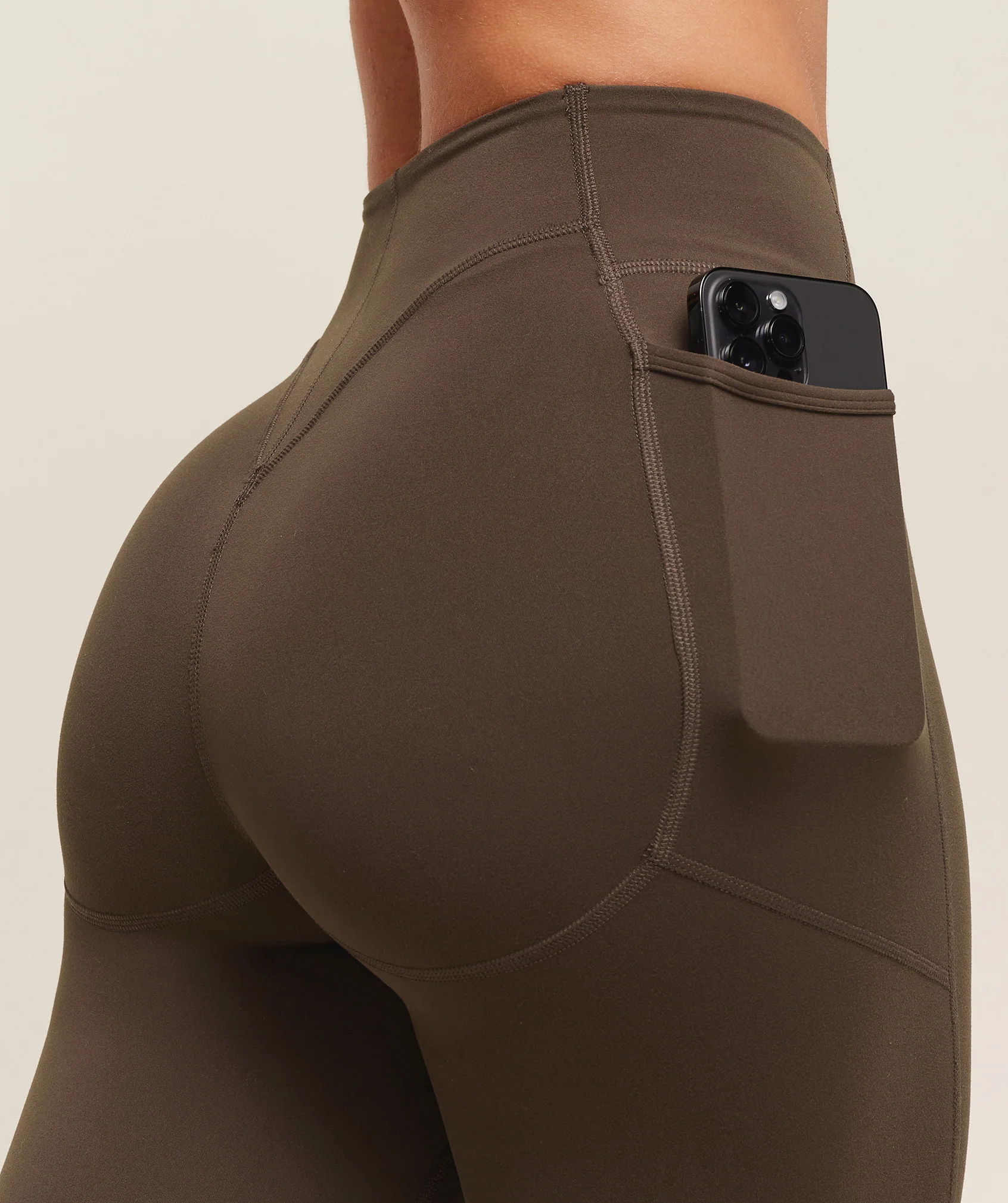 Gymshark Lifting Pocket Leggings - Archive Brown - Image 4