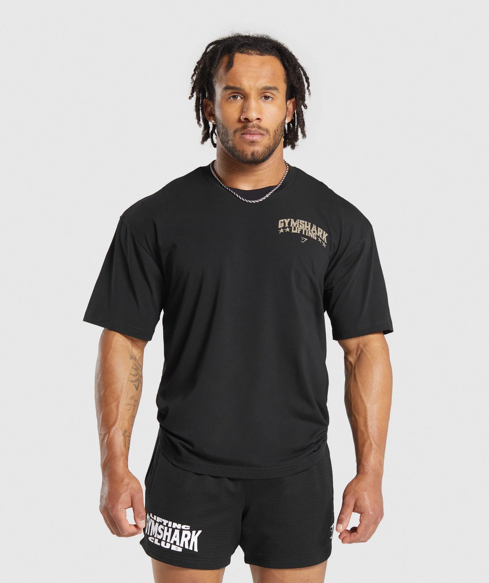 Gymshark Lifting Stars T-Shirt - Black - Image 2