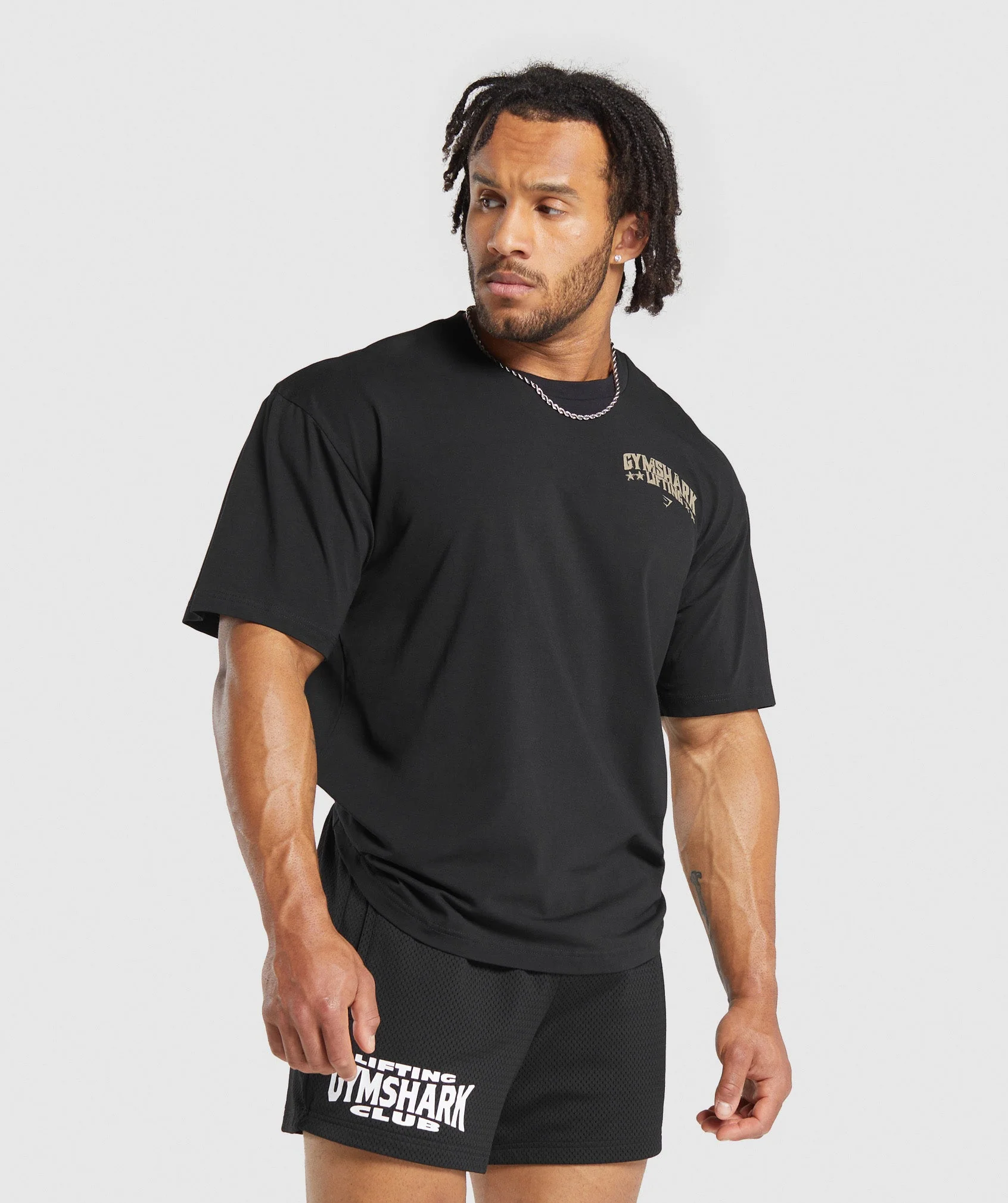 Gymshark Lifting Stars T-Shirt - Black - Image 4