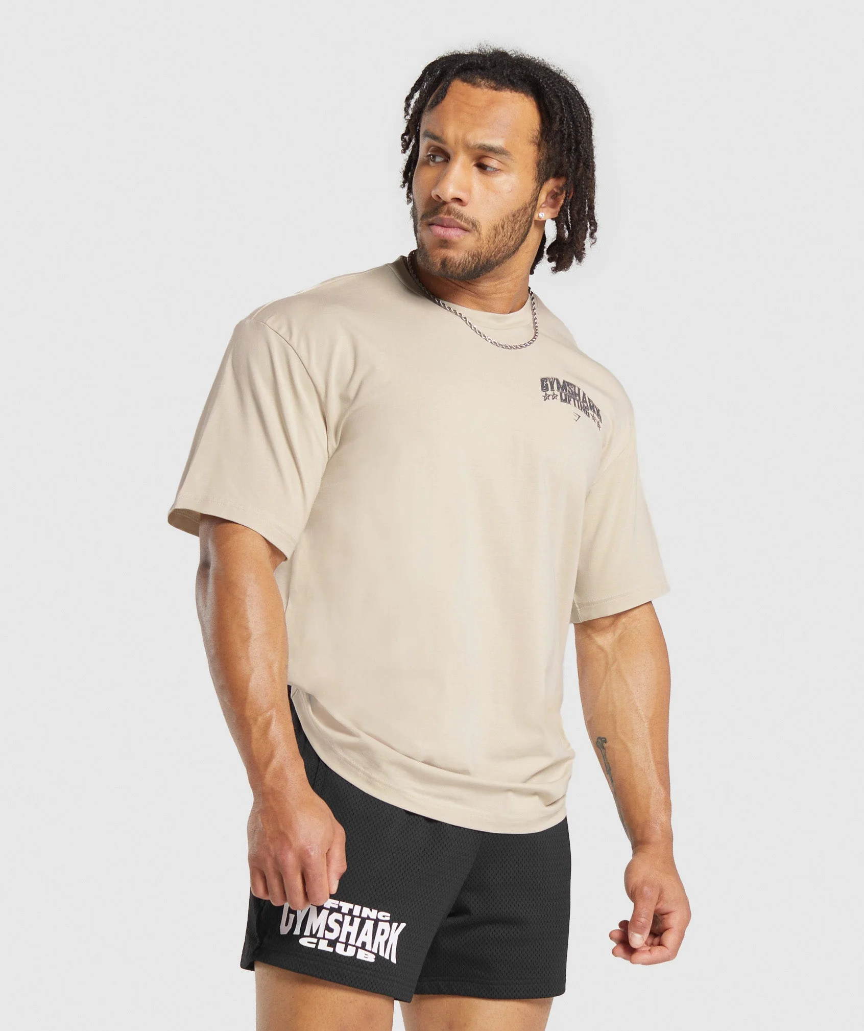 Gymshark Lifting Stars T-Shirt - Pebble Grey - Image 3