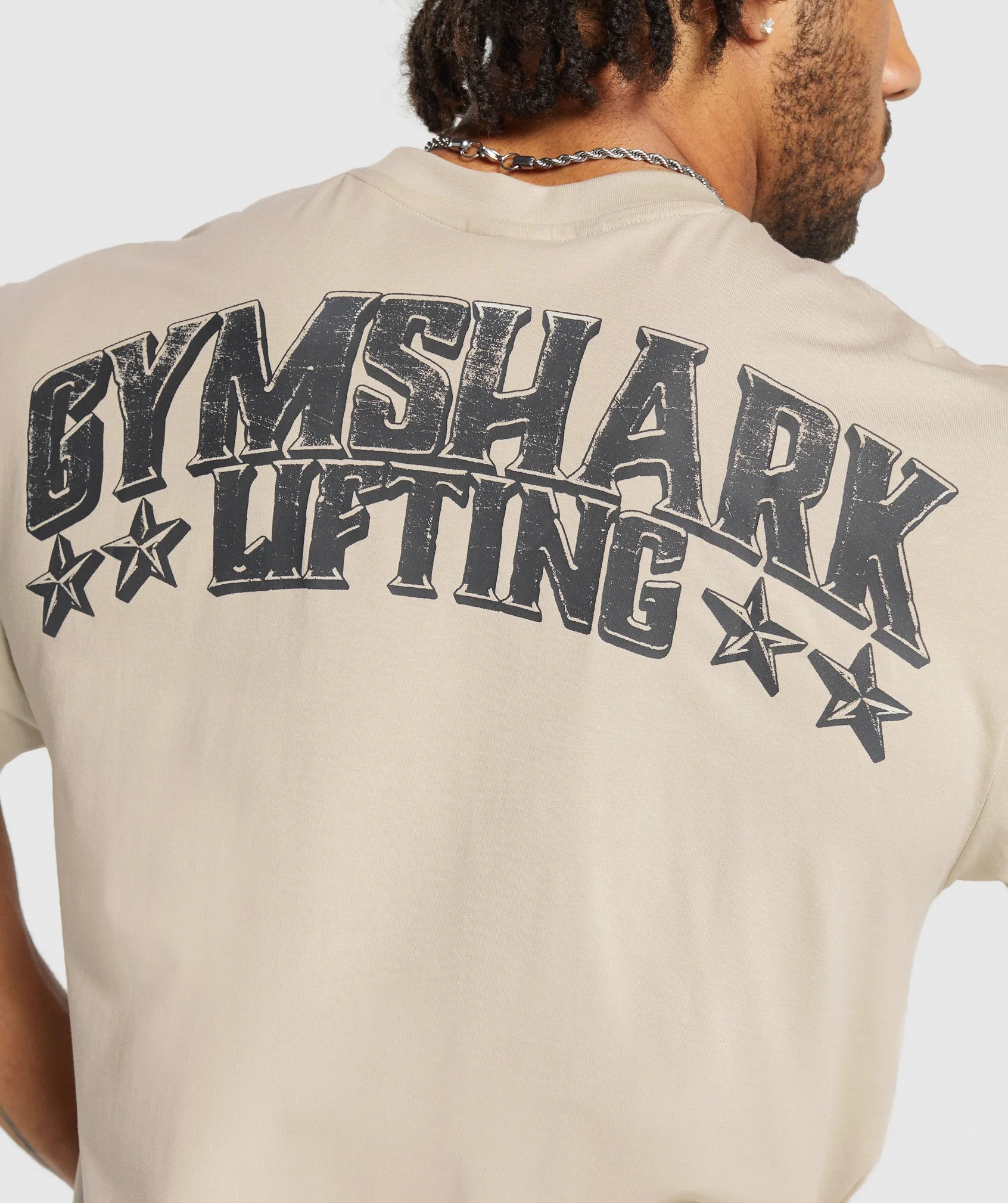 Gymshark Lifting Stars T-Shirt - Pebble Grey - Image 7