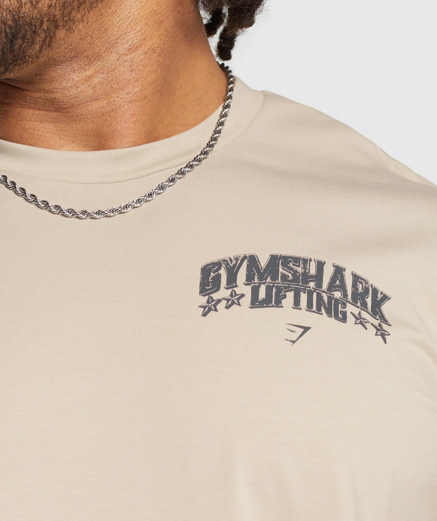 Gymshark Lifting Stars T-Shirt - Pebble Grey - Image 9