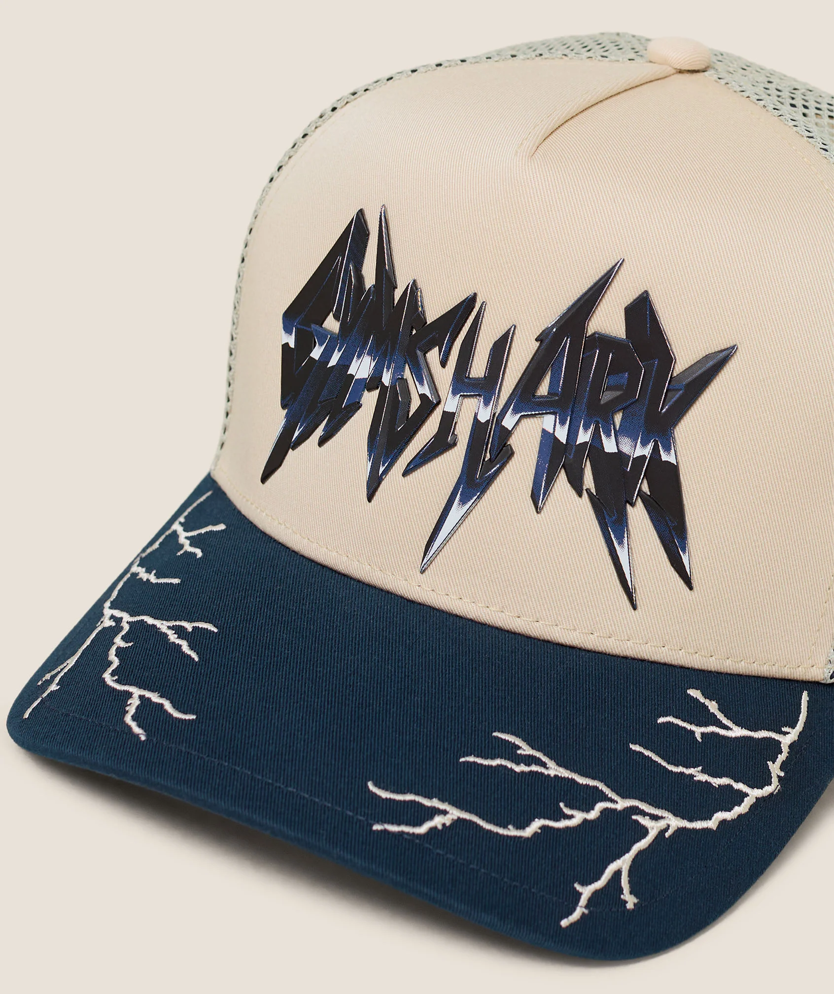 Gymshark Lightning Graphic Trucker Cap - Tinted White - Image 3