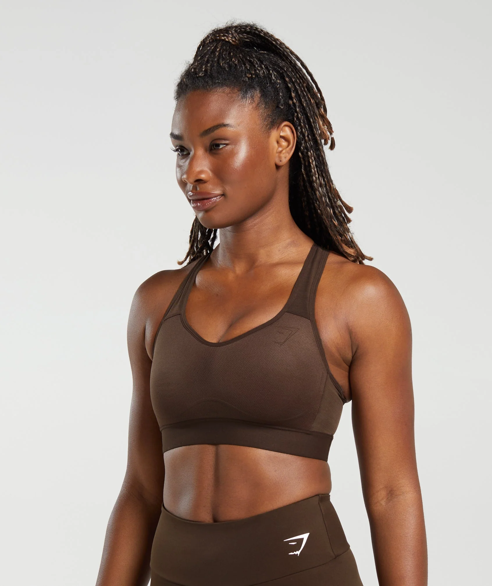 Gymshark Lightweight High Support Sports Bra - Shadow Brown - Image 3