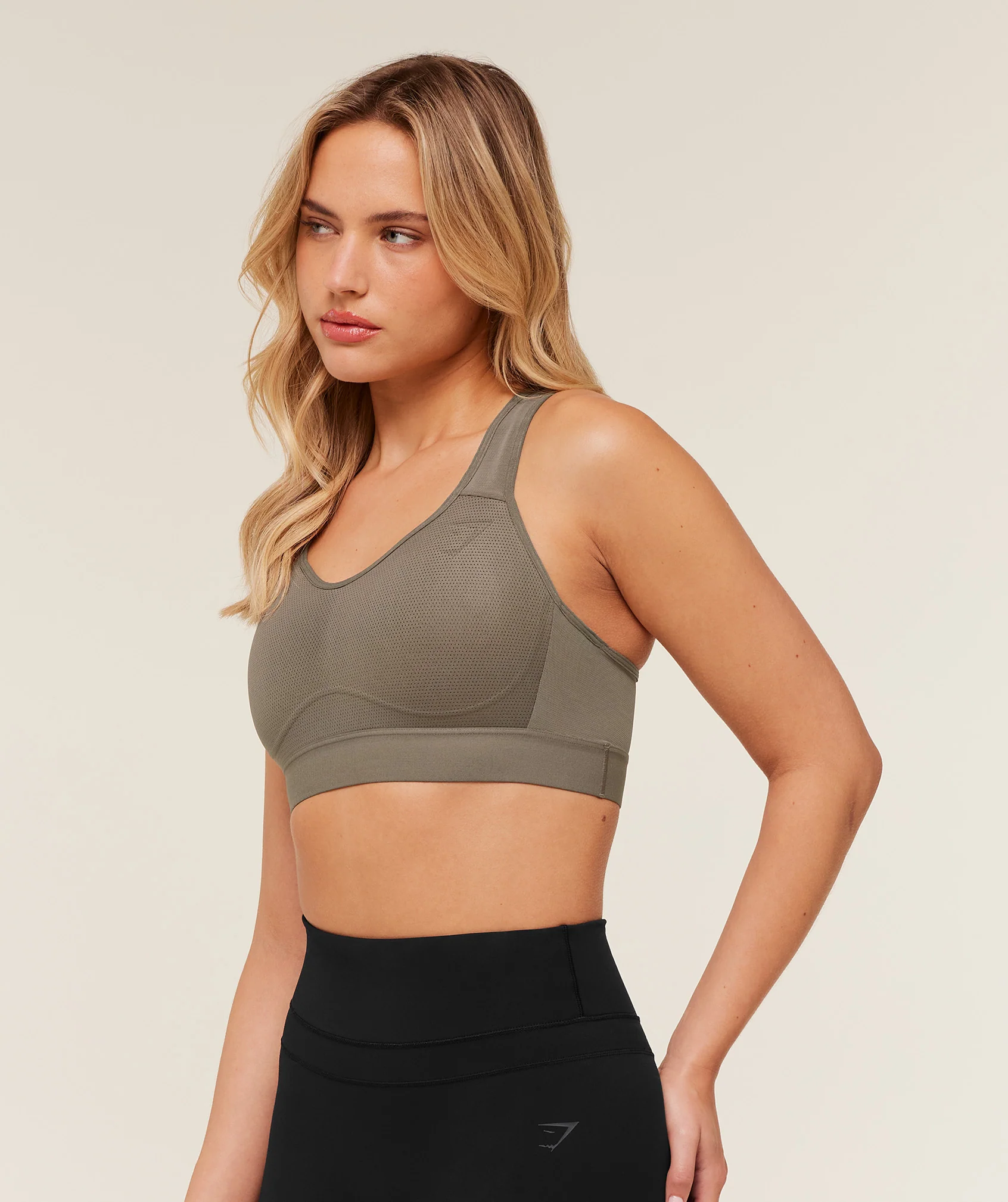 Gymshark Lightweight High Support Sports Bra - Camo Brown - Image 3