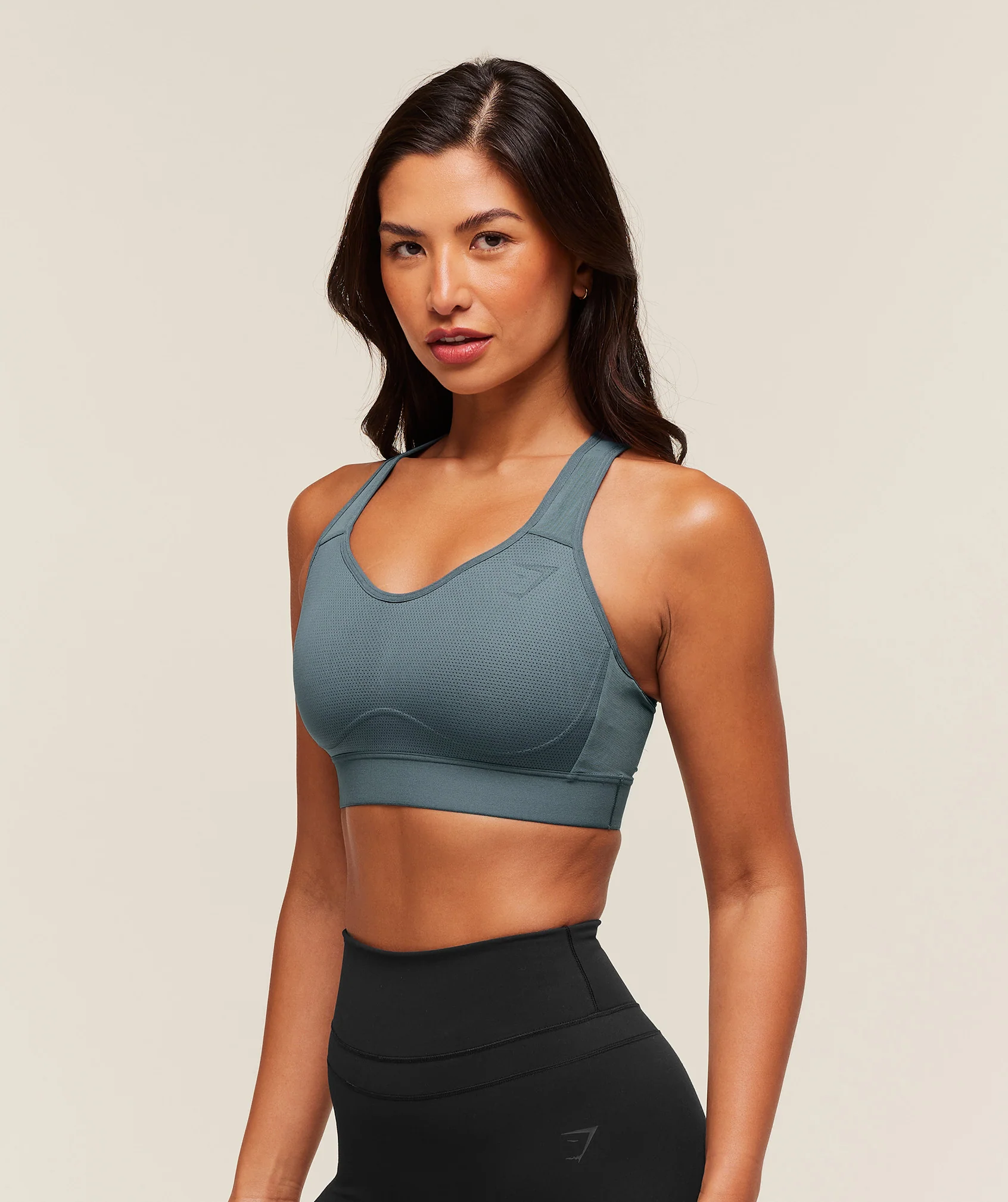 Gymshark Lightweight High Support Sports Bra - Iron Blue - Image 3